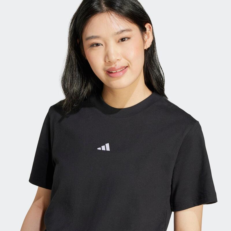 Tricou de fitness din bumbac Negru