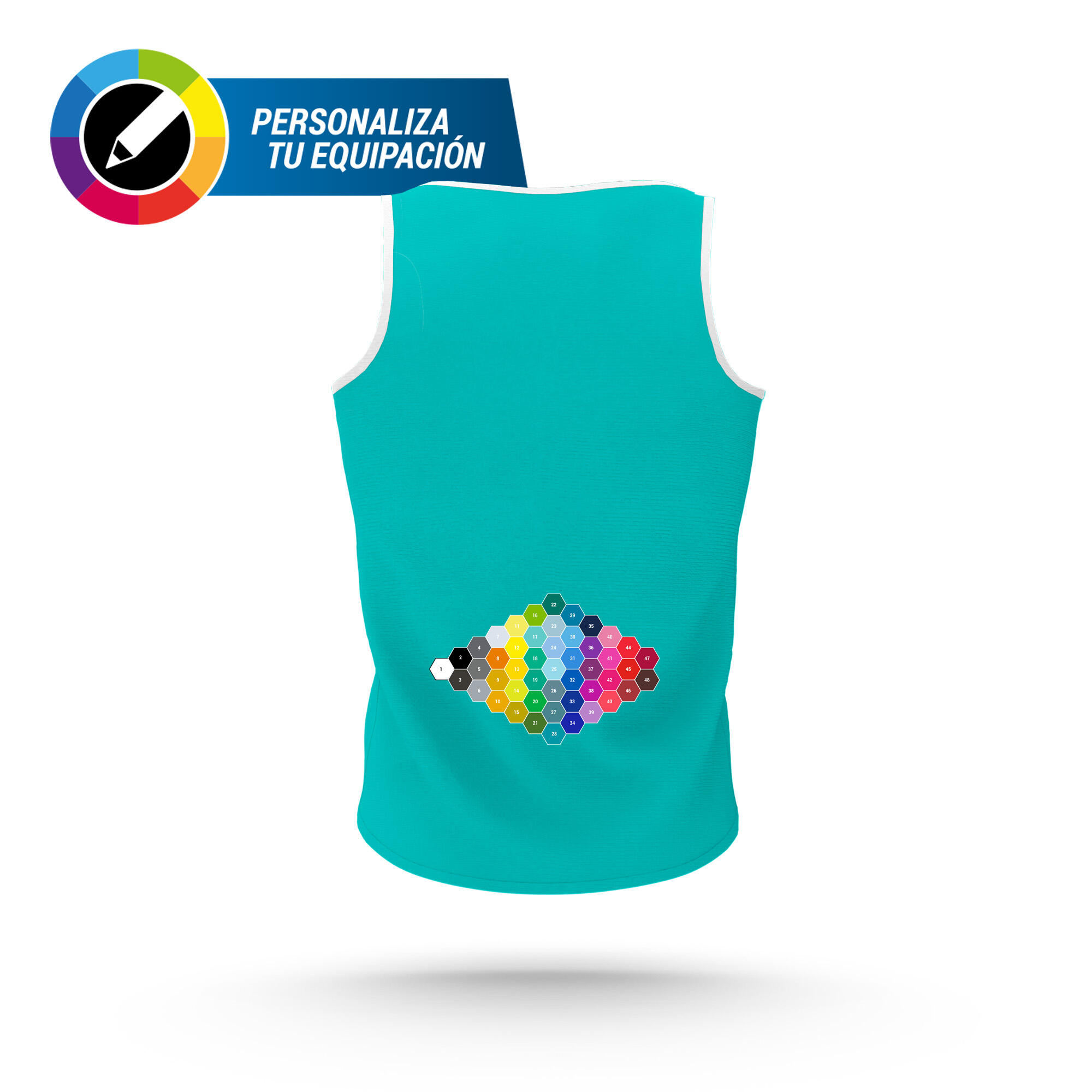 CAMISETA ATLETISMO TIRANTES JUNIOR PERSONALIZADA MODELO CUP 2/2
