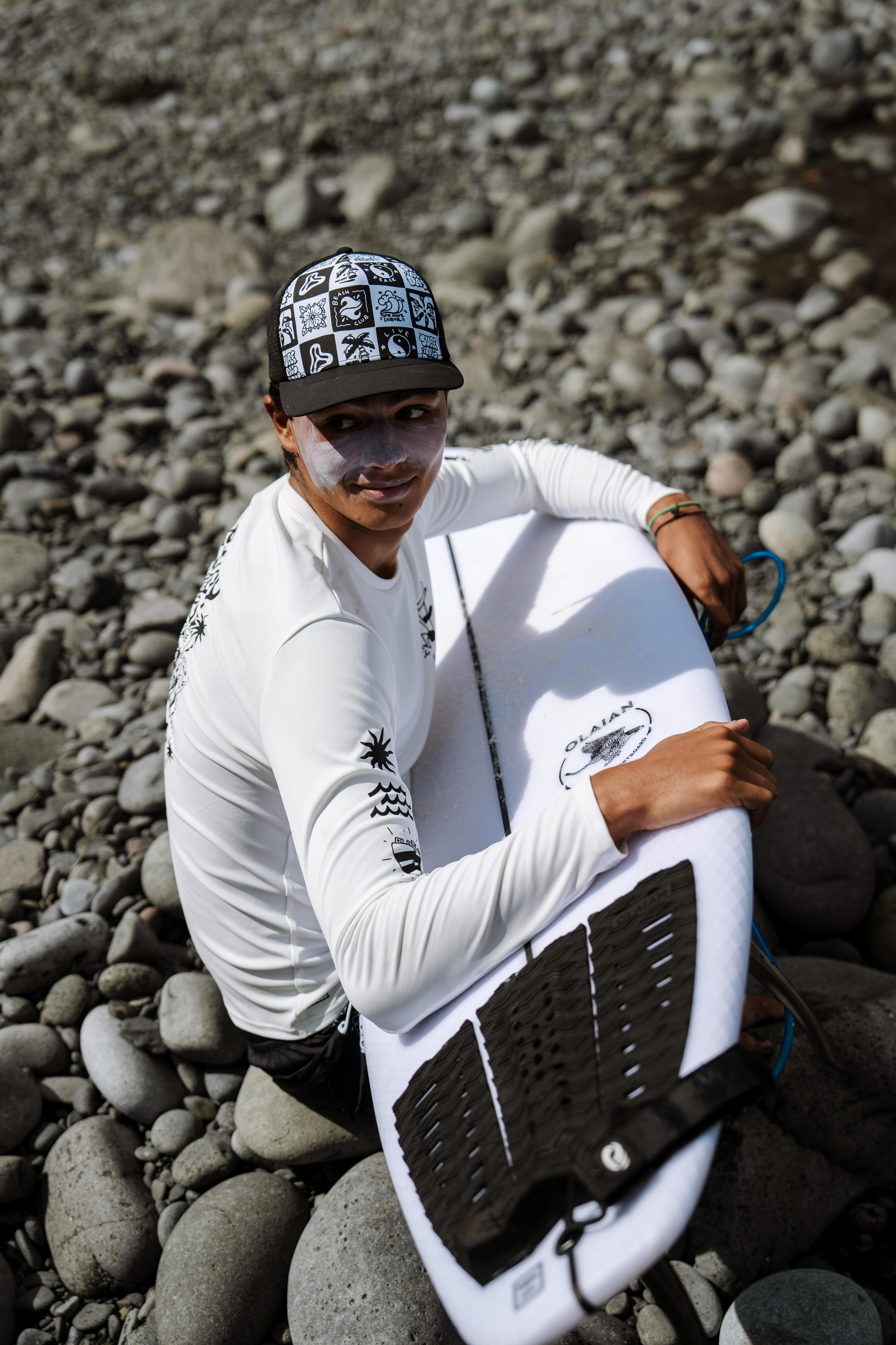 Casquette trucker surf Junior - Surfallday noire 5/5