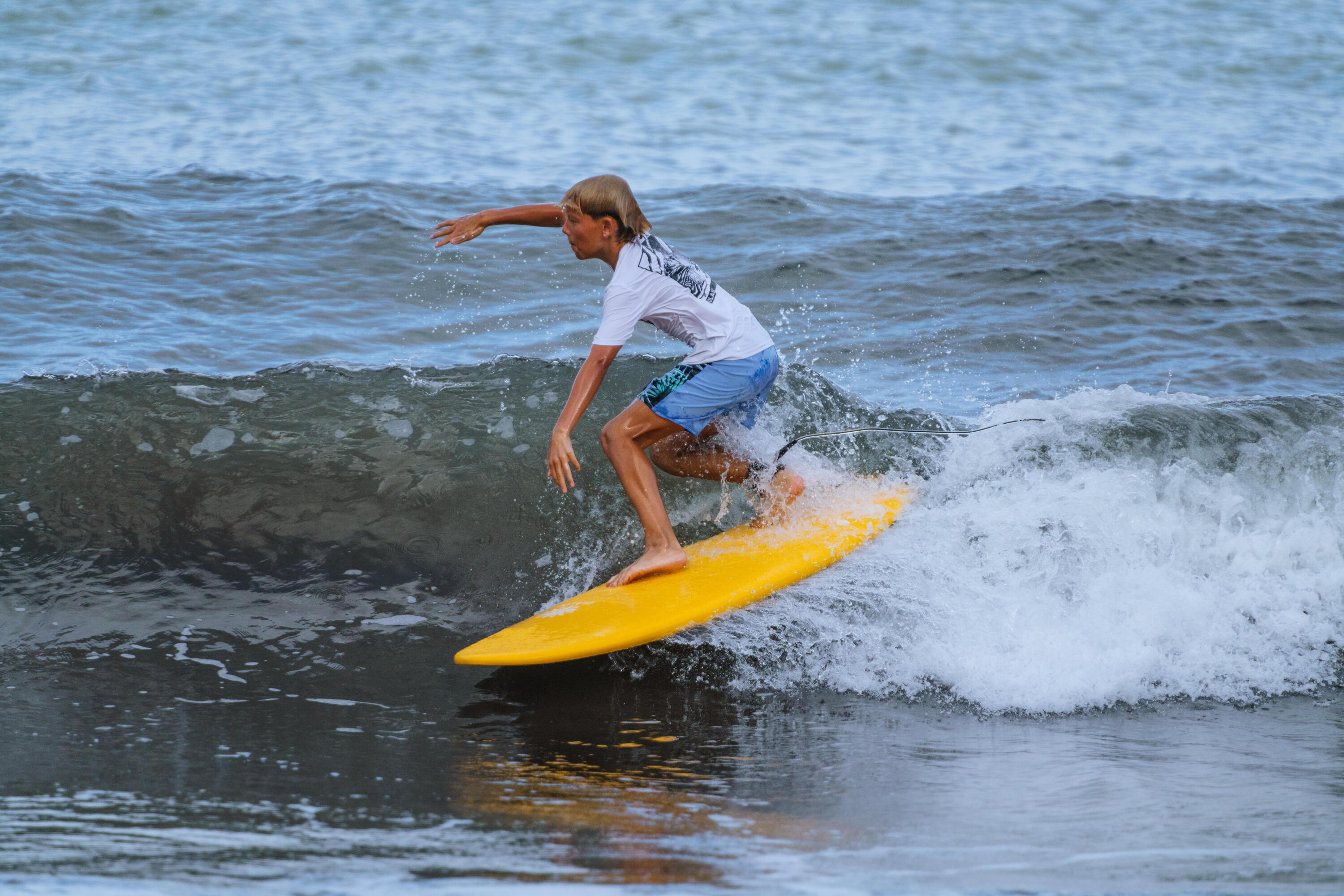 Boardshort surf Garçon - 900 Band bleu 6/6