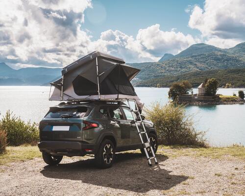 westfalia sur la route transcanadienne dans les rocheuses