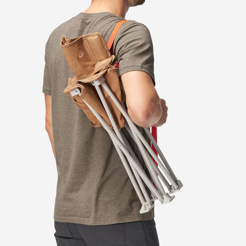 Scaun jos de camping, pliabil și compact, 100