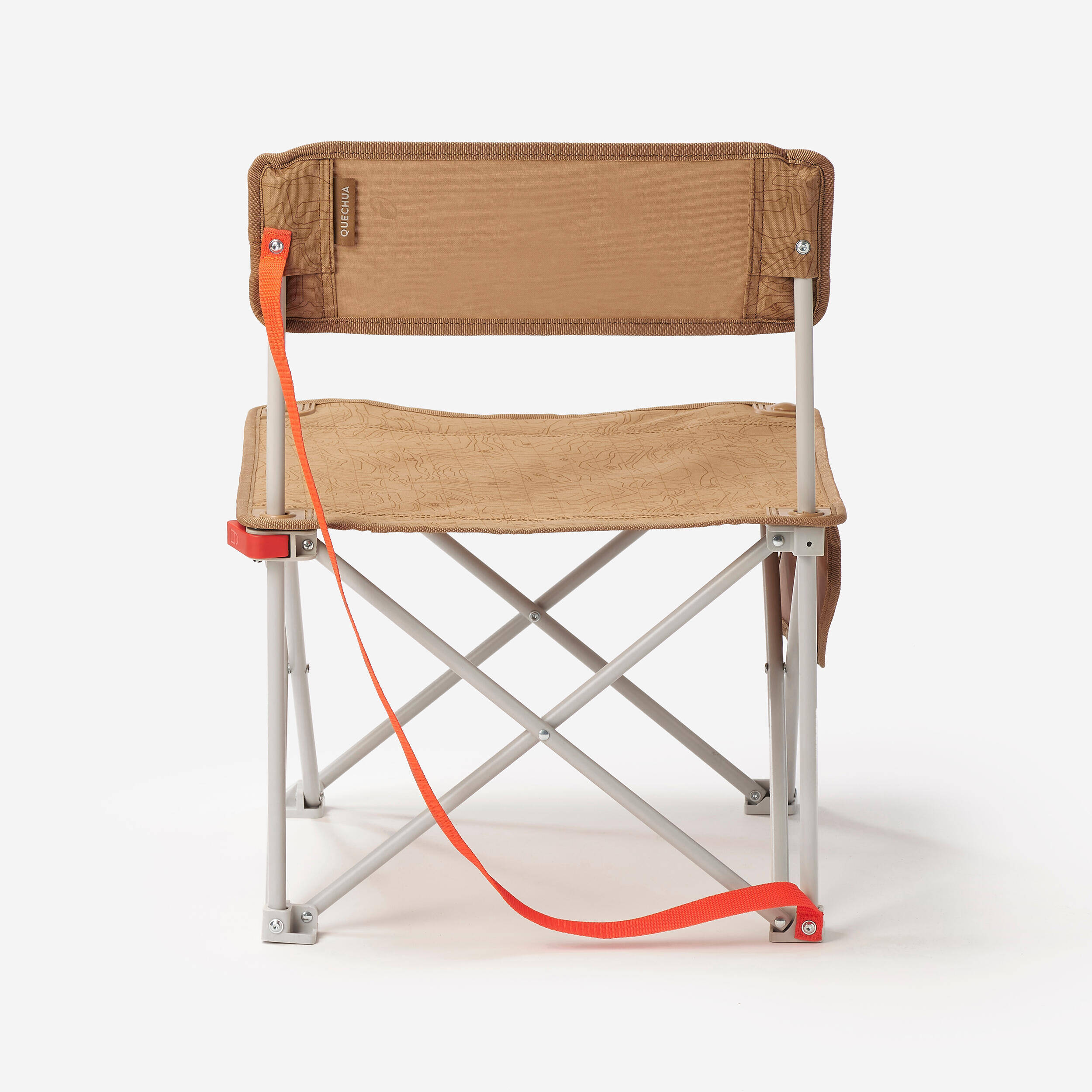 Camping Chair Low Foldable Compact up to 110 Kg - Camel Brown -  4