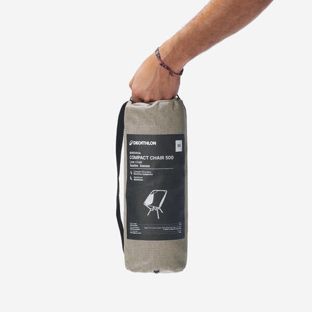 Крісло складане 500 для кемпінгу розмір M бежеве