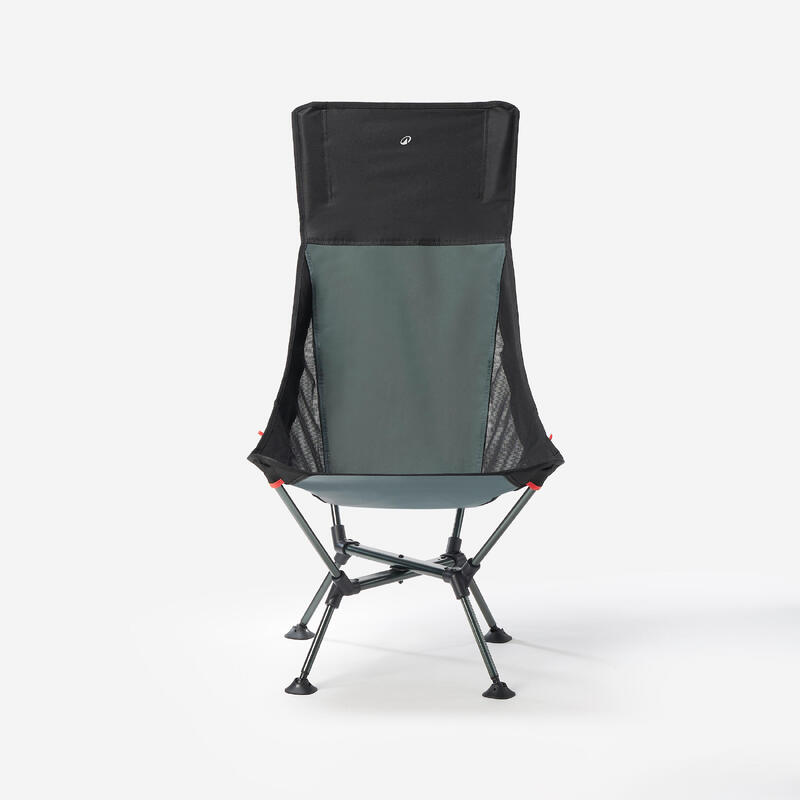 Scaun jos de camping, ultra compact, cu spătar înalt, 900 XL