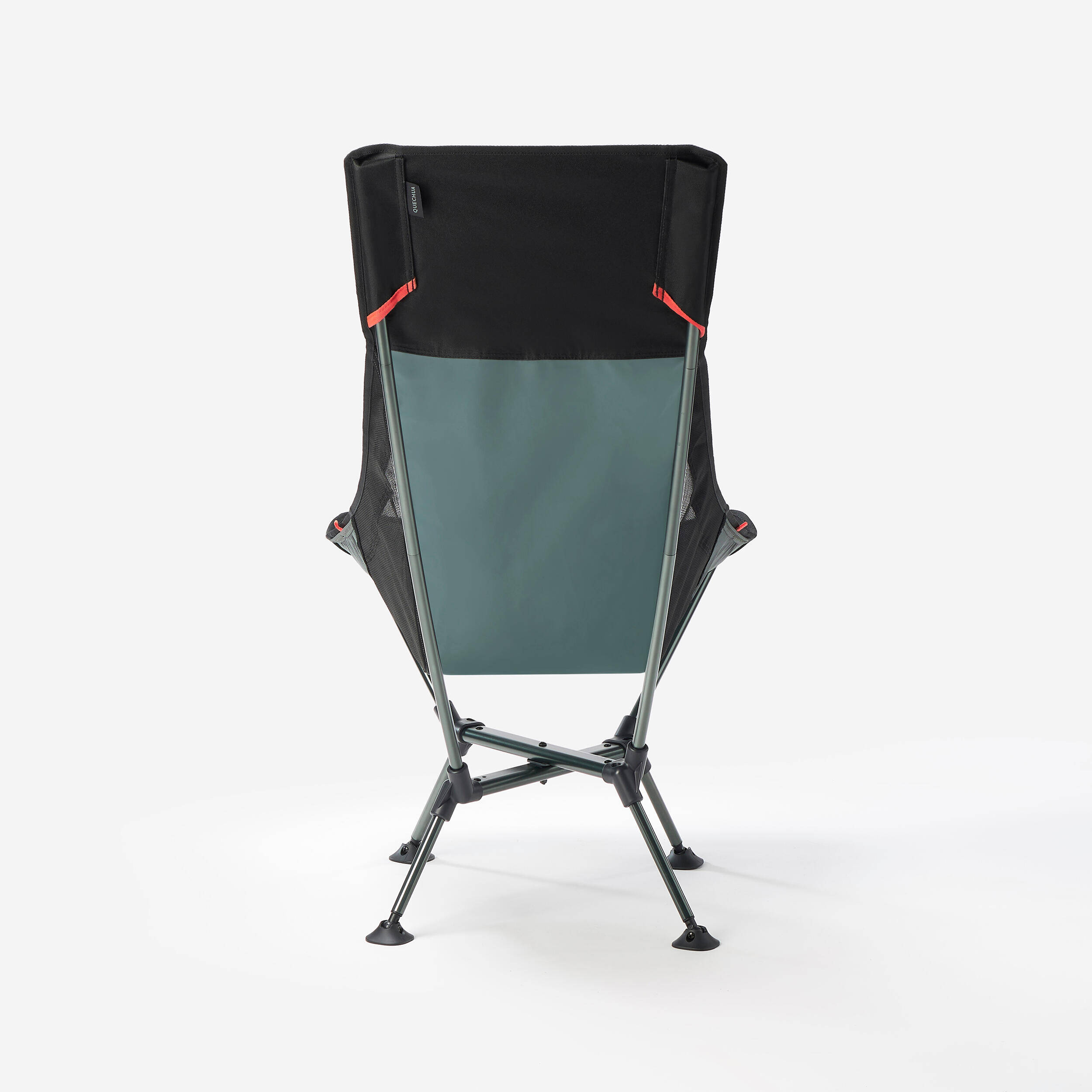 Camping Chair Low Foldable Compact up to 110 Kg 900XL - Smoked Green -  4