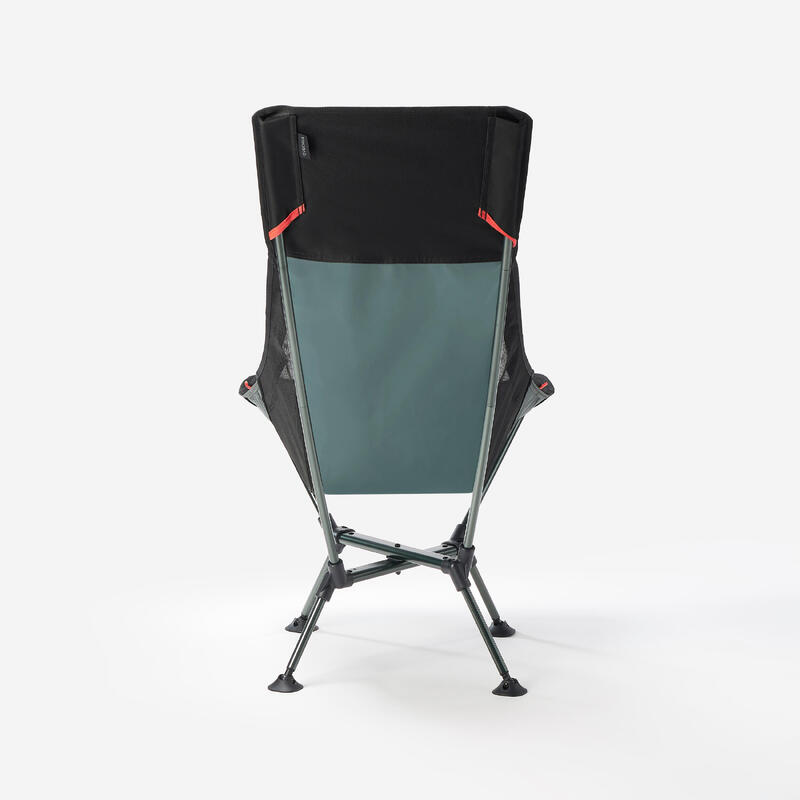 Scaun jos de camping, ultra compact, cu spătar înalt, 900 XL