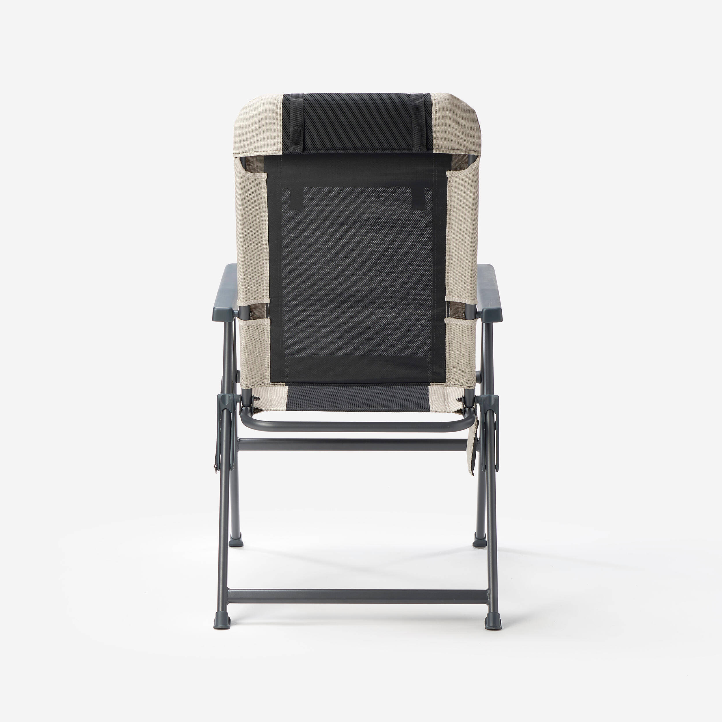Camping Chair Reclining 5-Position Foldable up to 150 Kg - Beige -  4