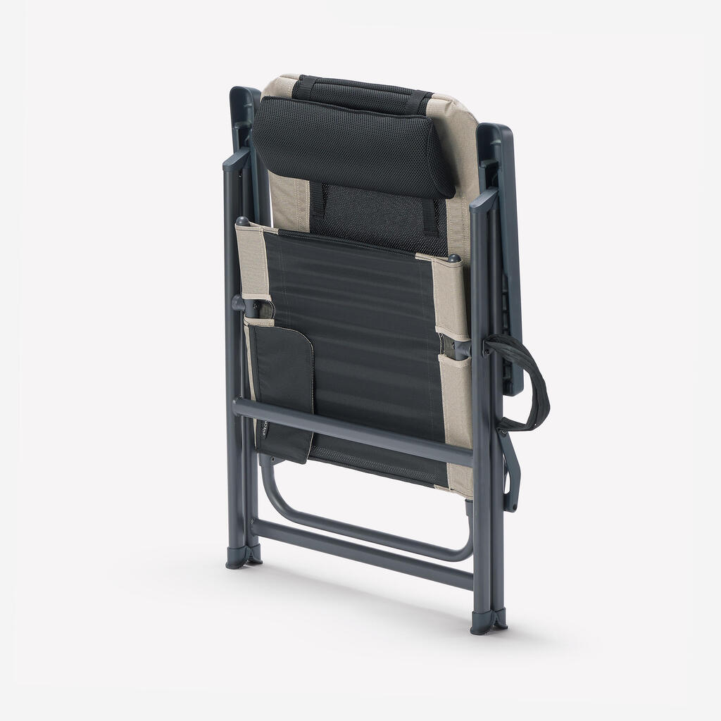 FAUTEUIL INCLINABLE 5 POSITIONS - UTLRA CONFORT & PLIANT - DE CAMPING