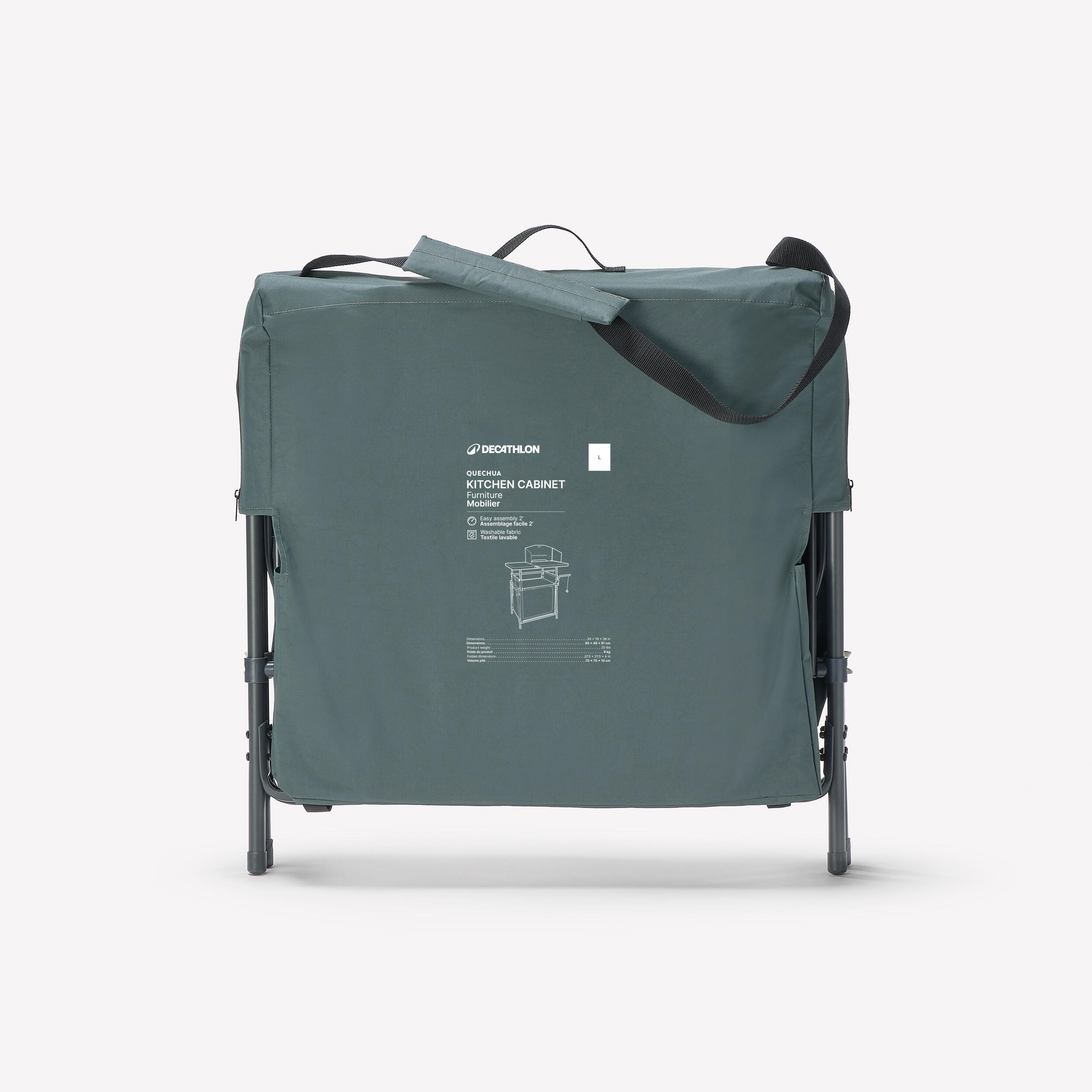 Camping Kitchen Unit Large - Folding and Compact - QUECHUA