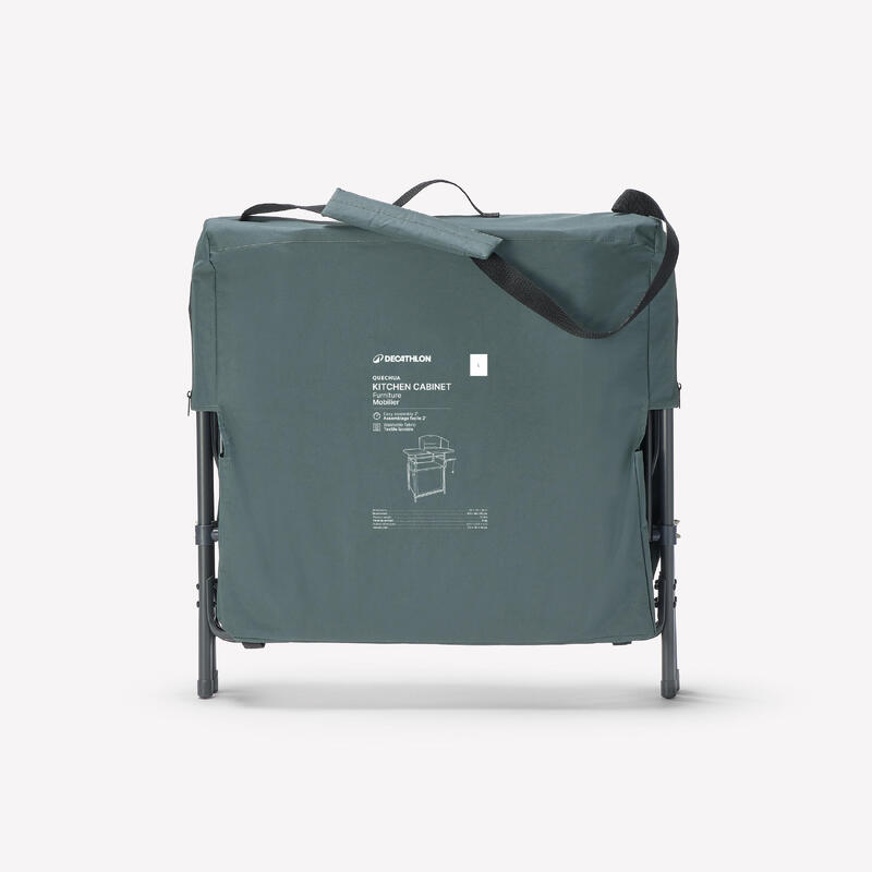 Mobilier de bucătărie de camping L, pliabil și cu protecție la vânt