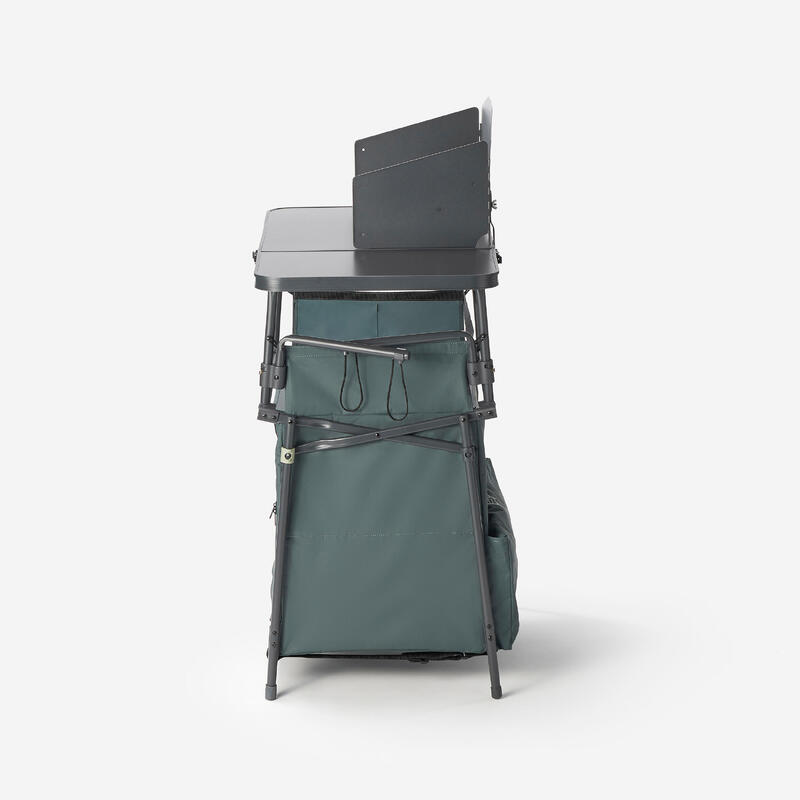 Mobilier de bucătărie de camping L, pliabil și cu protecție la vânt