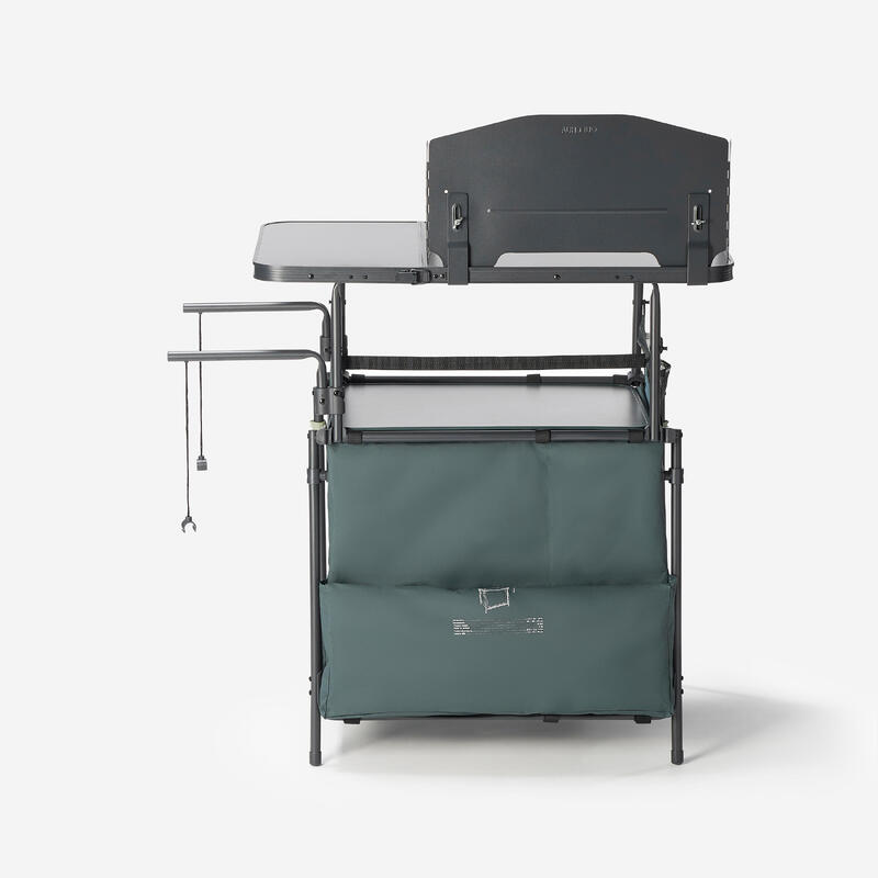 Mobilier de bucătărie de camping L, pliabil și cu protecție la vânt