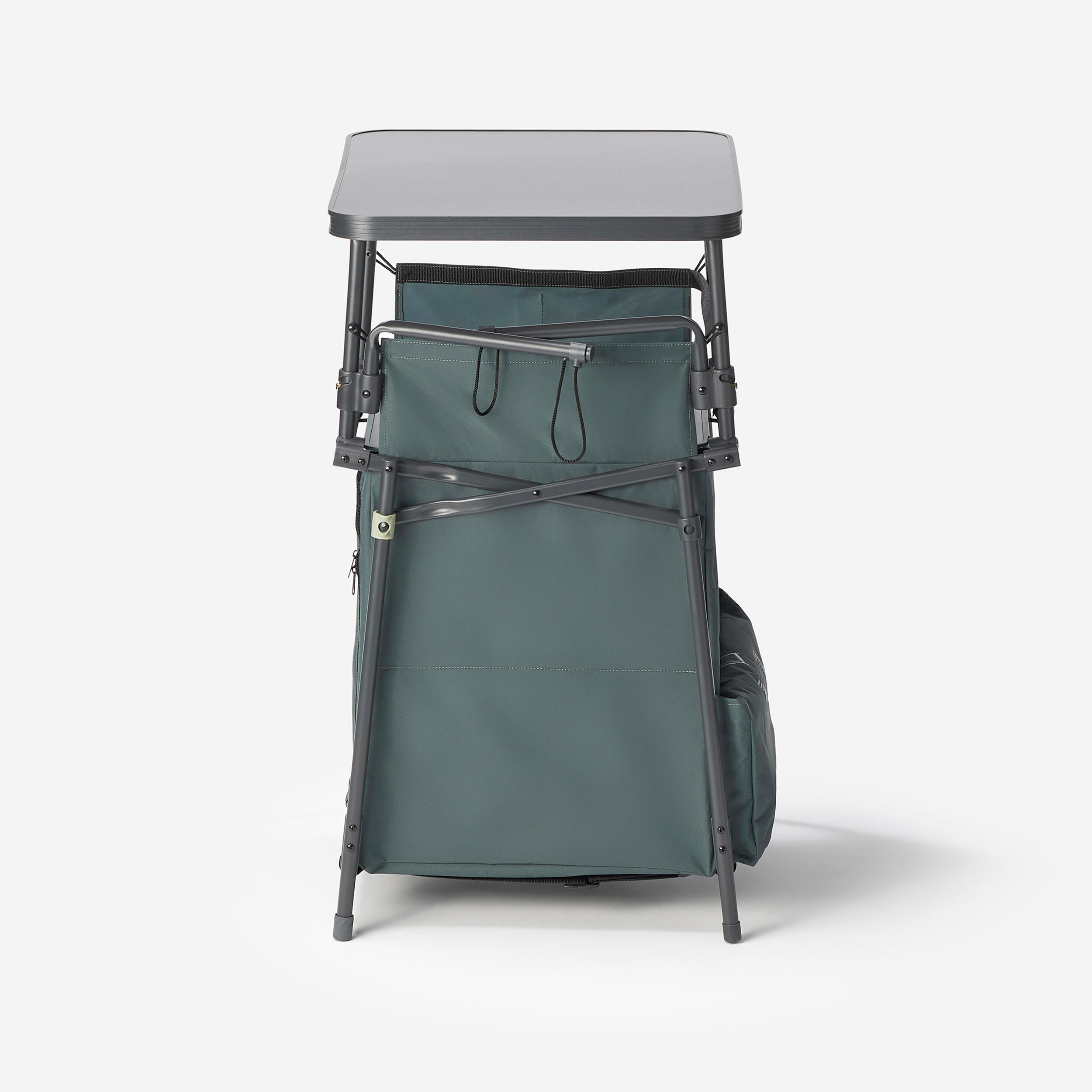 Cuisine De Camping Pliable ECD-Germany - Kaki - Avec Sac De Transport Et Étagères