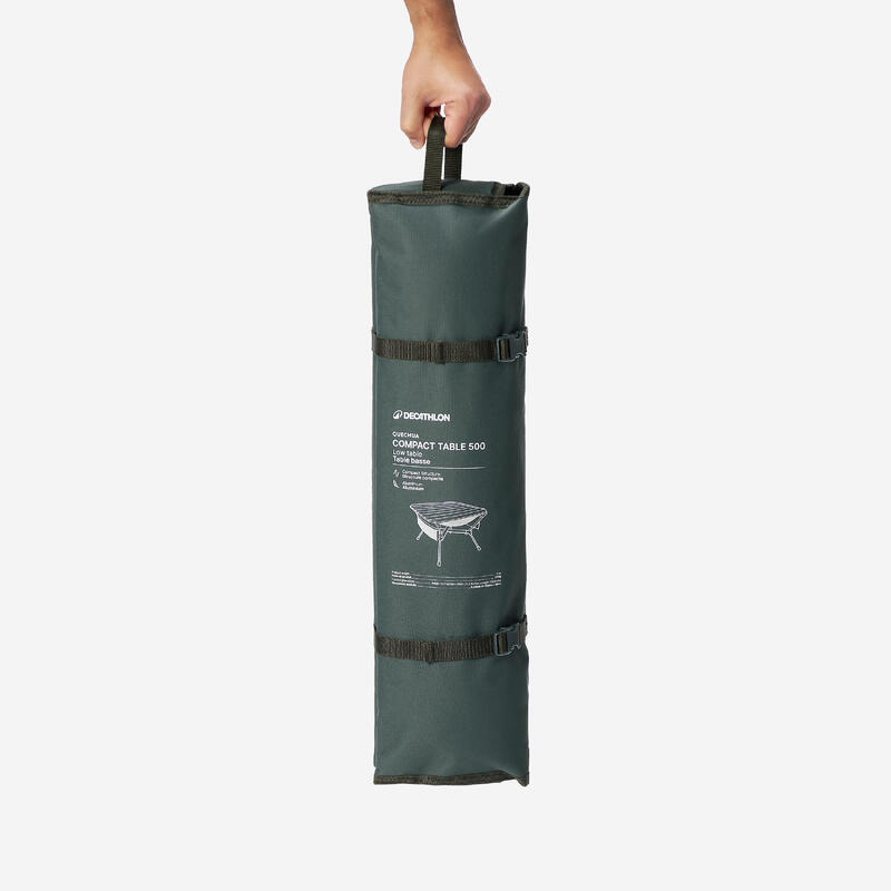 Masă de camping compactă, 2 persoane, alb