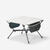 Table de camping compacte, 2 personnes, blanc