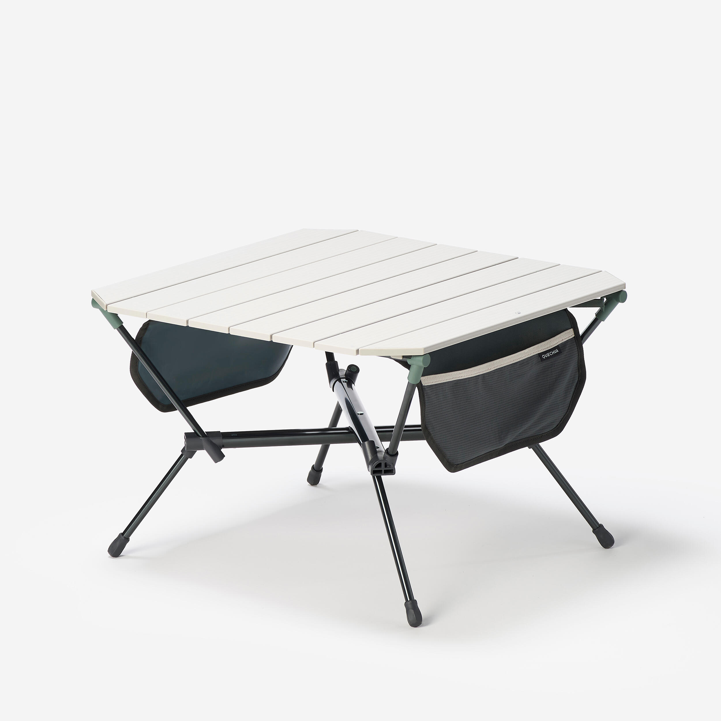 QUECHUA Campingtisch niedrig 500 kompakt beige/grün | 03608392337512 QUECHUA Campingtisch niedrig 500 kompakt beige/grün | 03608392337512