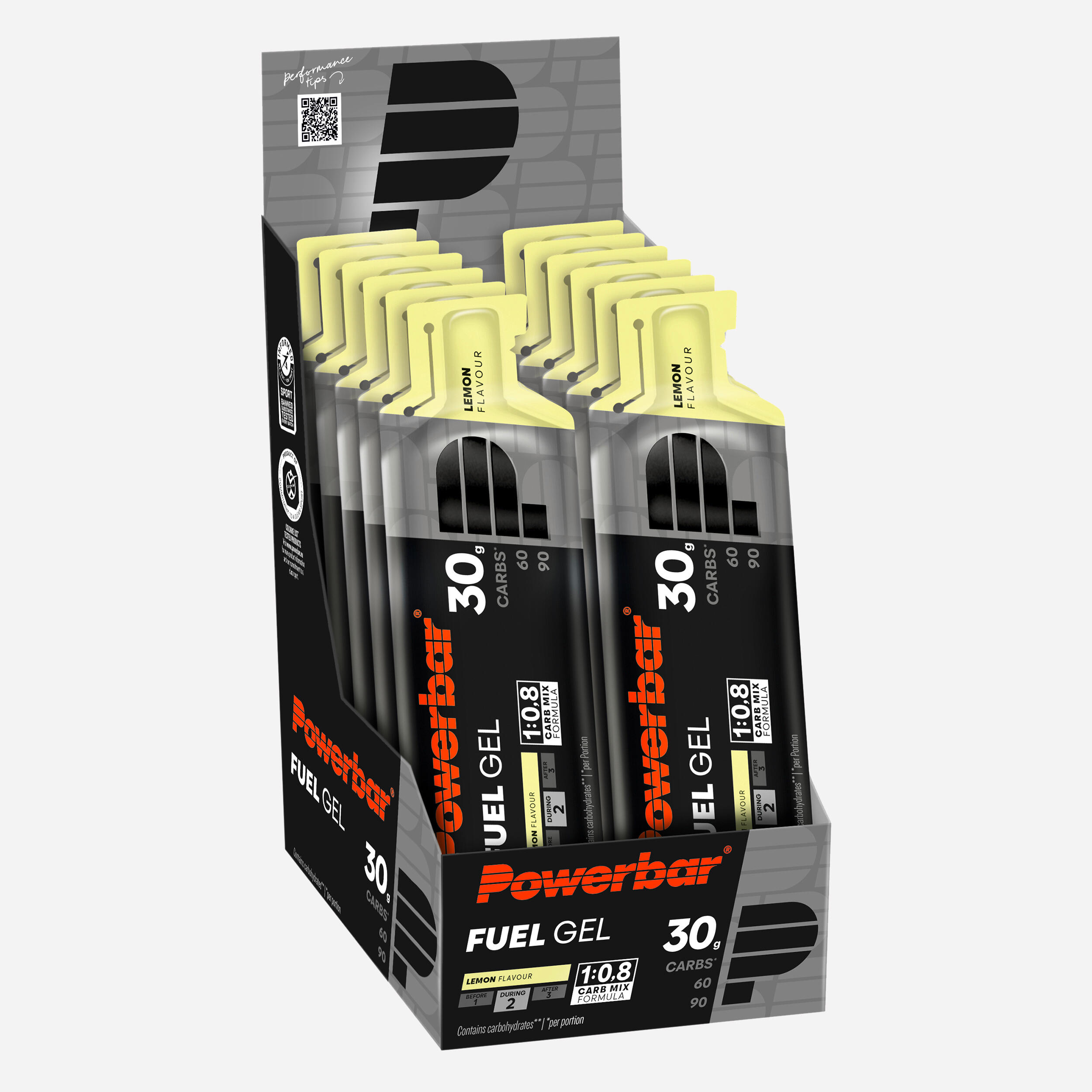 PowerBar Energy Gel Zitrone 12 Stück Blackline | 04029679681026 PowerBar Energy Gel Zitrone 12 Stück Blackline | 04029679681026
