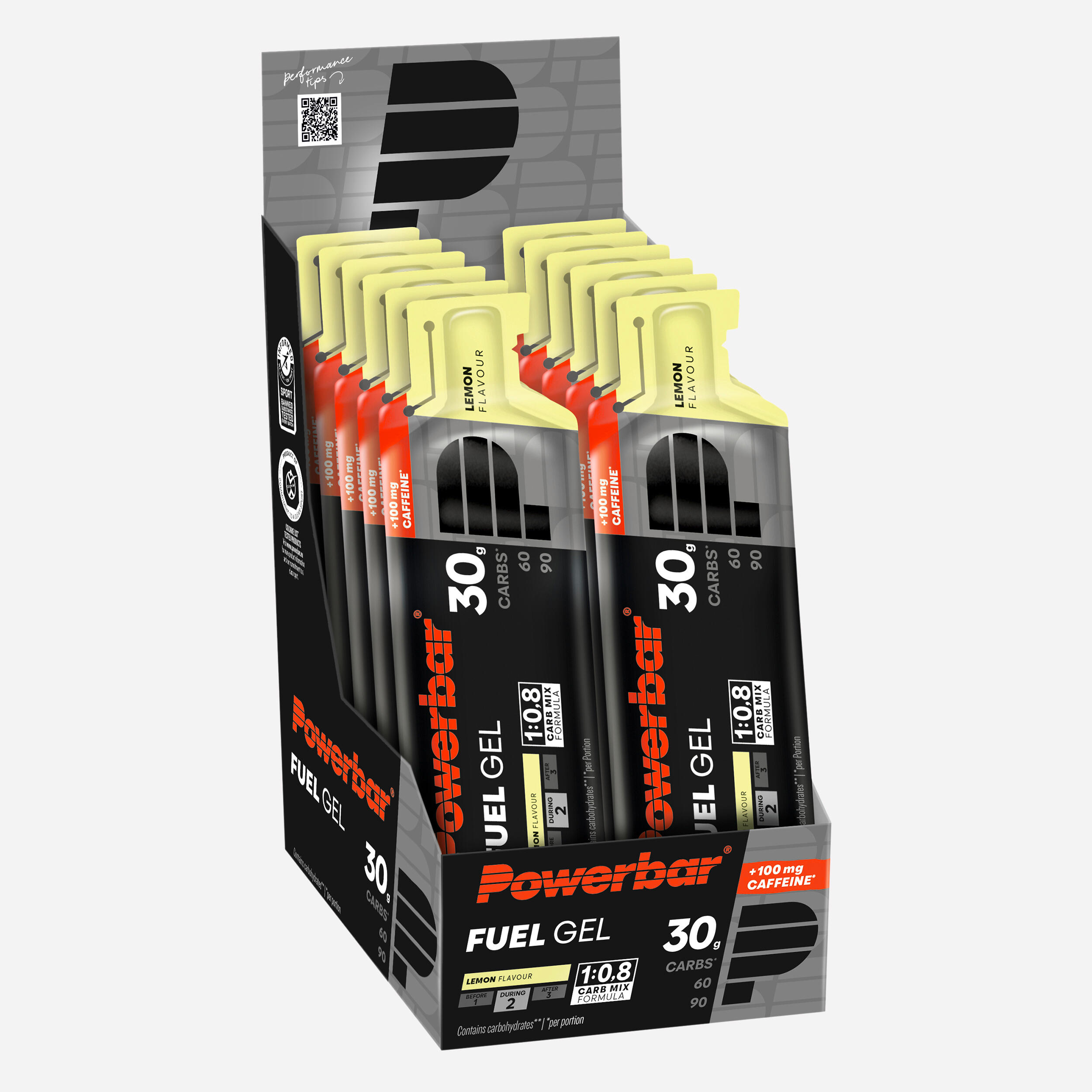 Gel energético com cafeína limão blackline x12