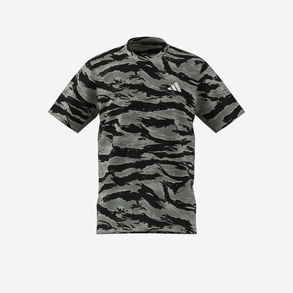 Men's Fitness T-Shirt - Green/Camouflage Print