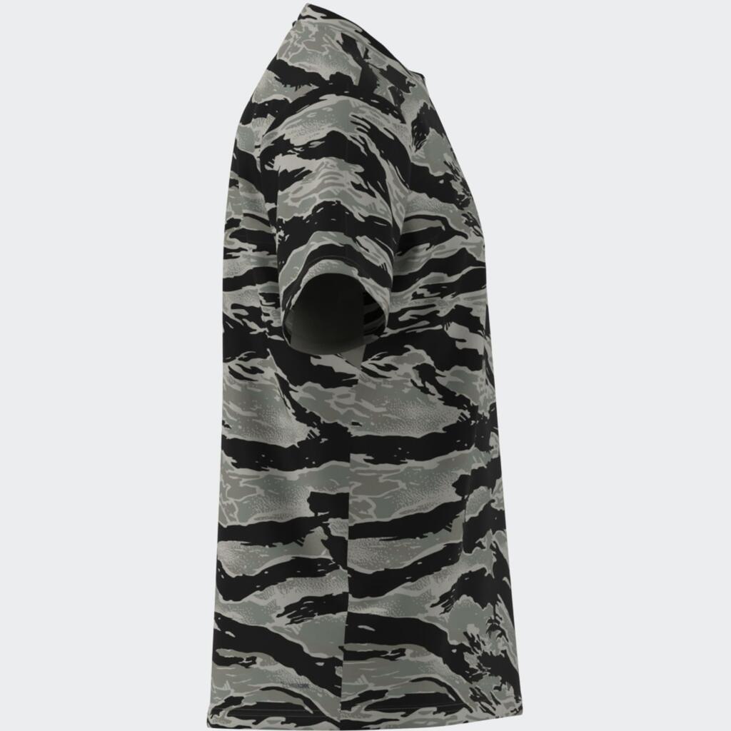 Men's Fitness T-Shirt - Green/Camouflage Print