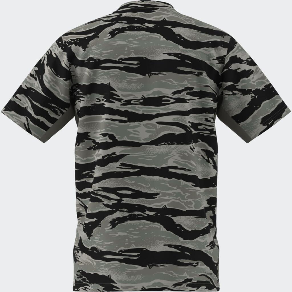 Men's Fitness T-Shirt - Green/Camouflage Print