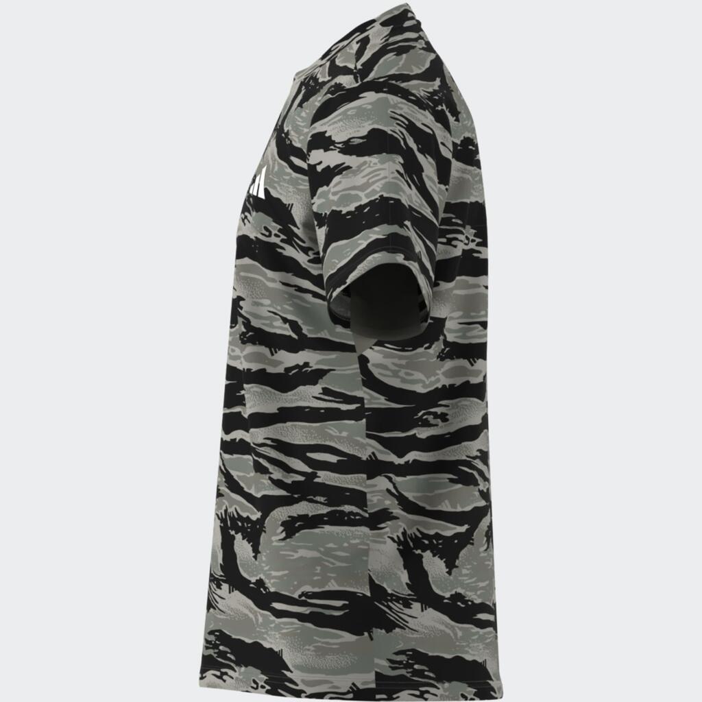 Men's Fitness T-Shirt - Green/Camouflage Print