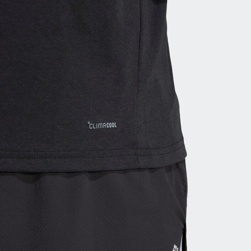 T-Shirt de Fitness Homem Adidas Preto