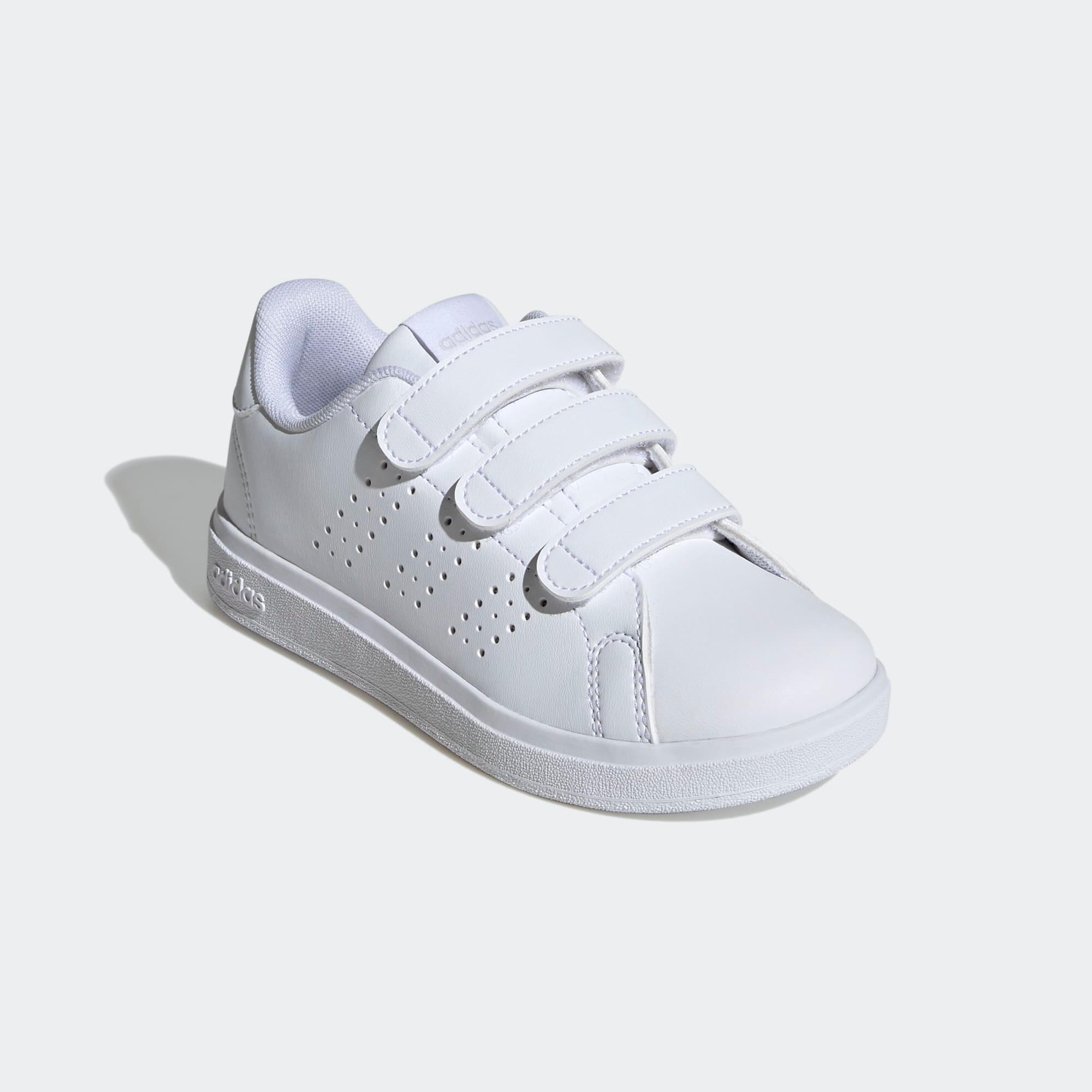 Chaussures à scratch pour enfant, blanc 3/9