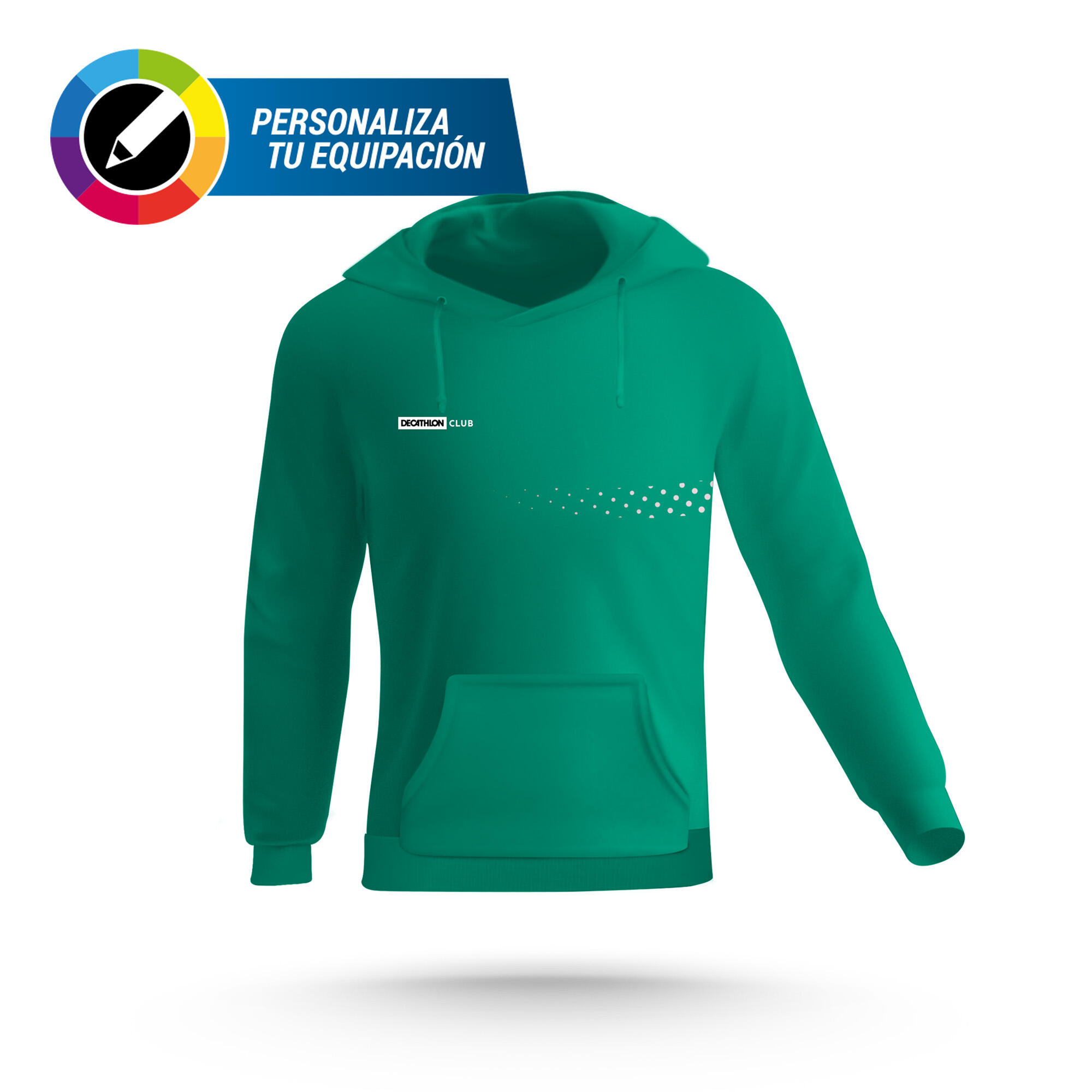 DECATHLON SUDADERA CON CAPUCHA PERSONALIZABLE ADULTO Y NIÑO