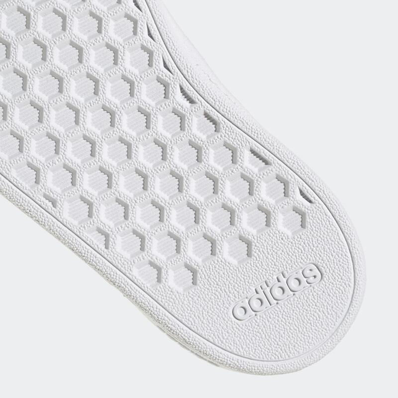 Chaussure bébé grand court 2.0, blanc argent