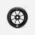 Roue freestyle 100mm avec jante noire en alu  et gomme noir PU85A