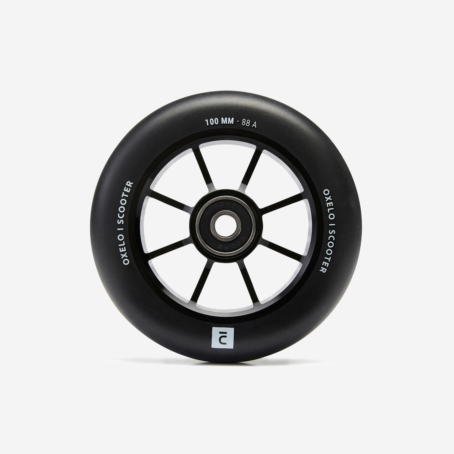 Roue freestyle 100mm avec jante noire en alu et gomme noir pu85a - Mobilité urbaine et outdoor - Mobilité urbaine - OXELO-Decathlon PRO - Clubs -