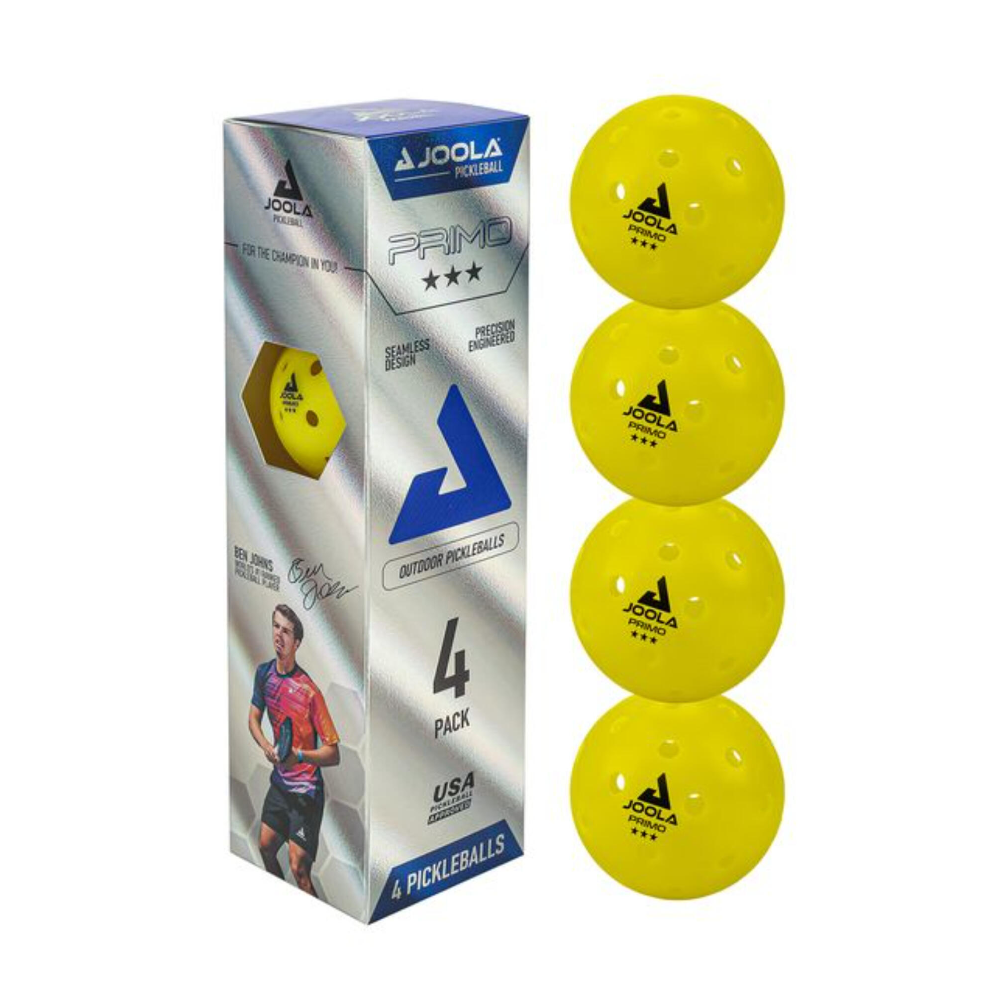 JOOLA Primo Pickleball Ball (4 Pack)