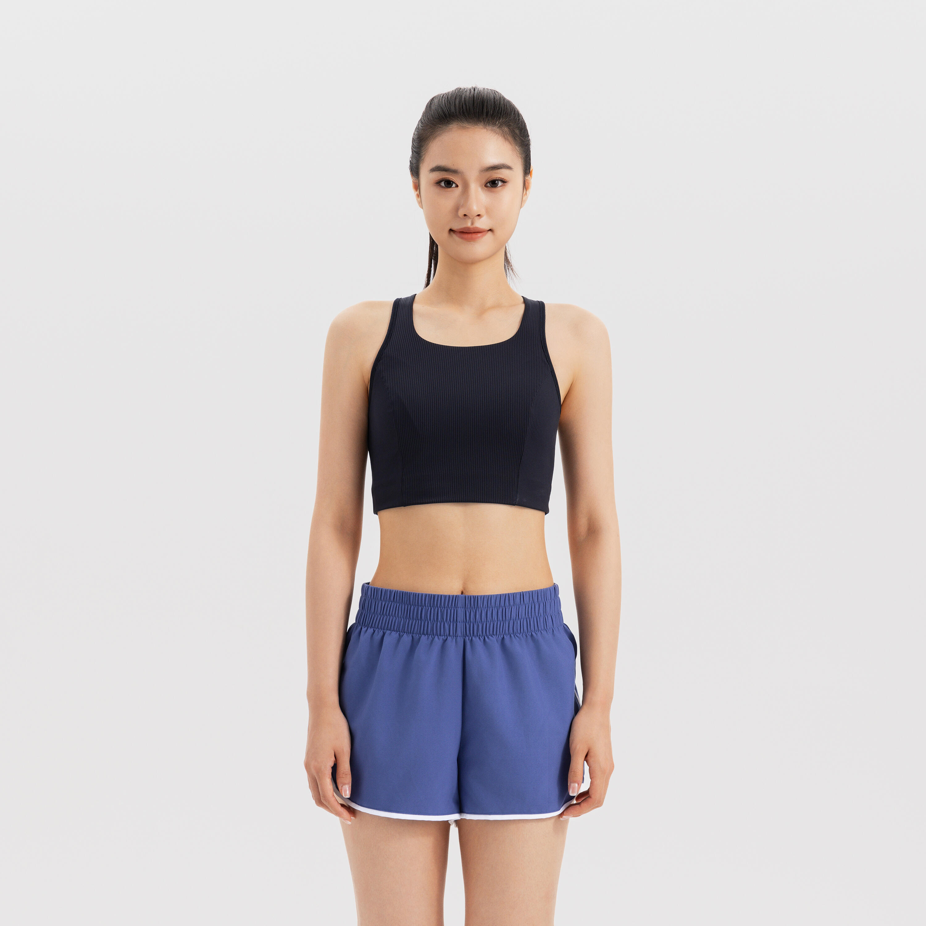 Short Lightweight Fitness Shorts - Purple Blue