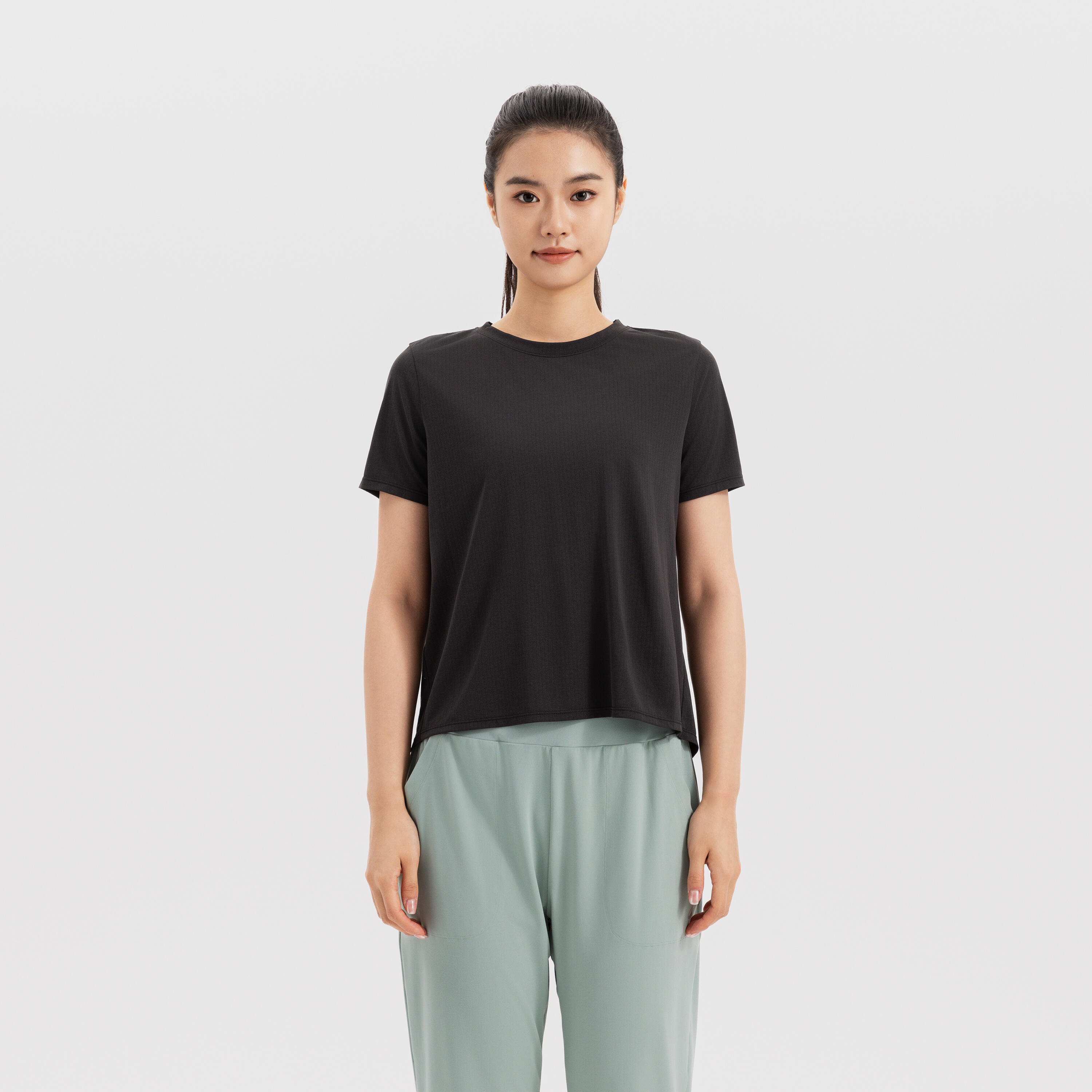 Kiprun Women's Short Sleeve Running T-Shirt 520 - Black