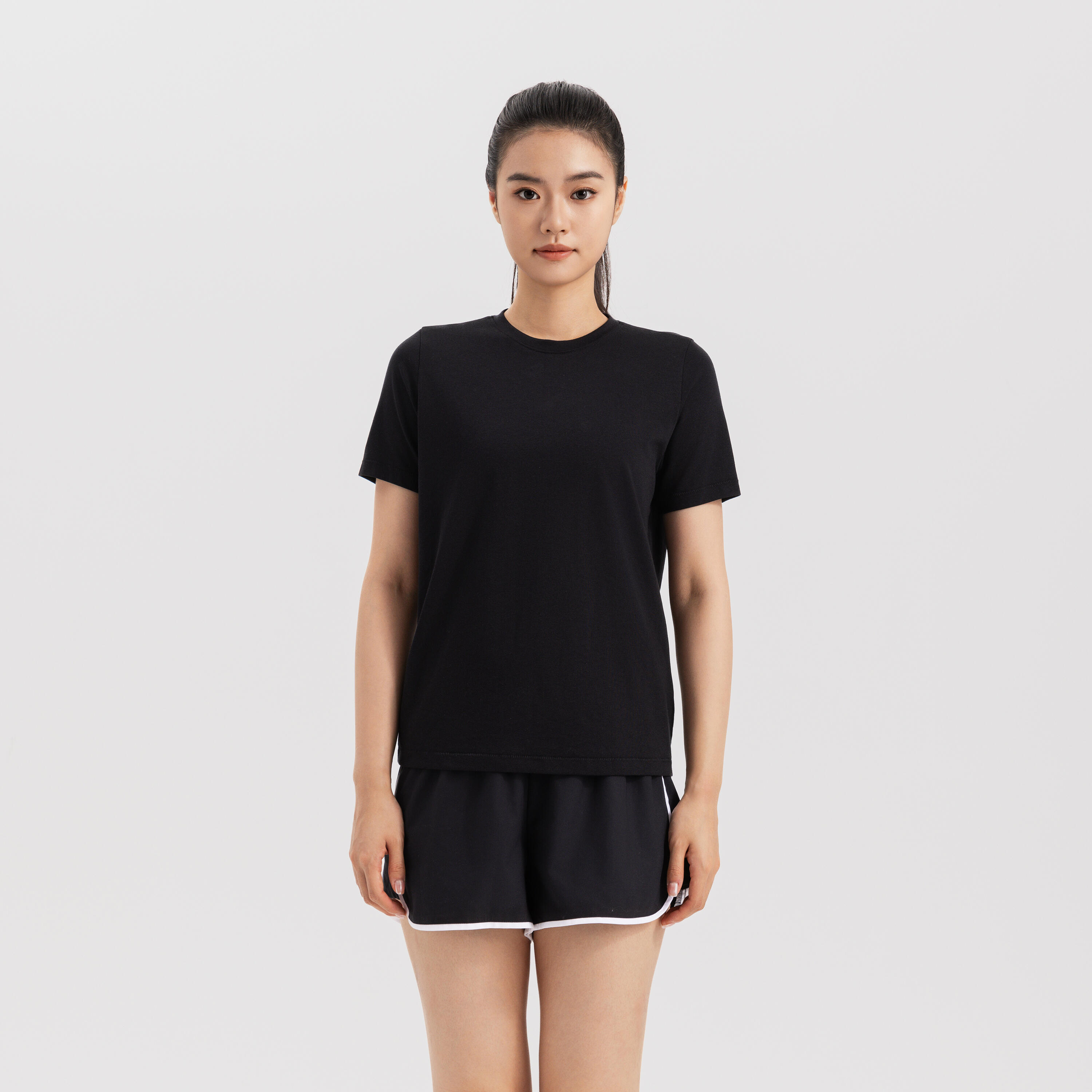 Women's CN Cooling Fitness T-Shirt 500 - Black