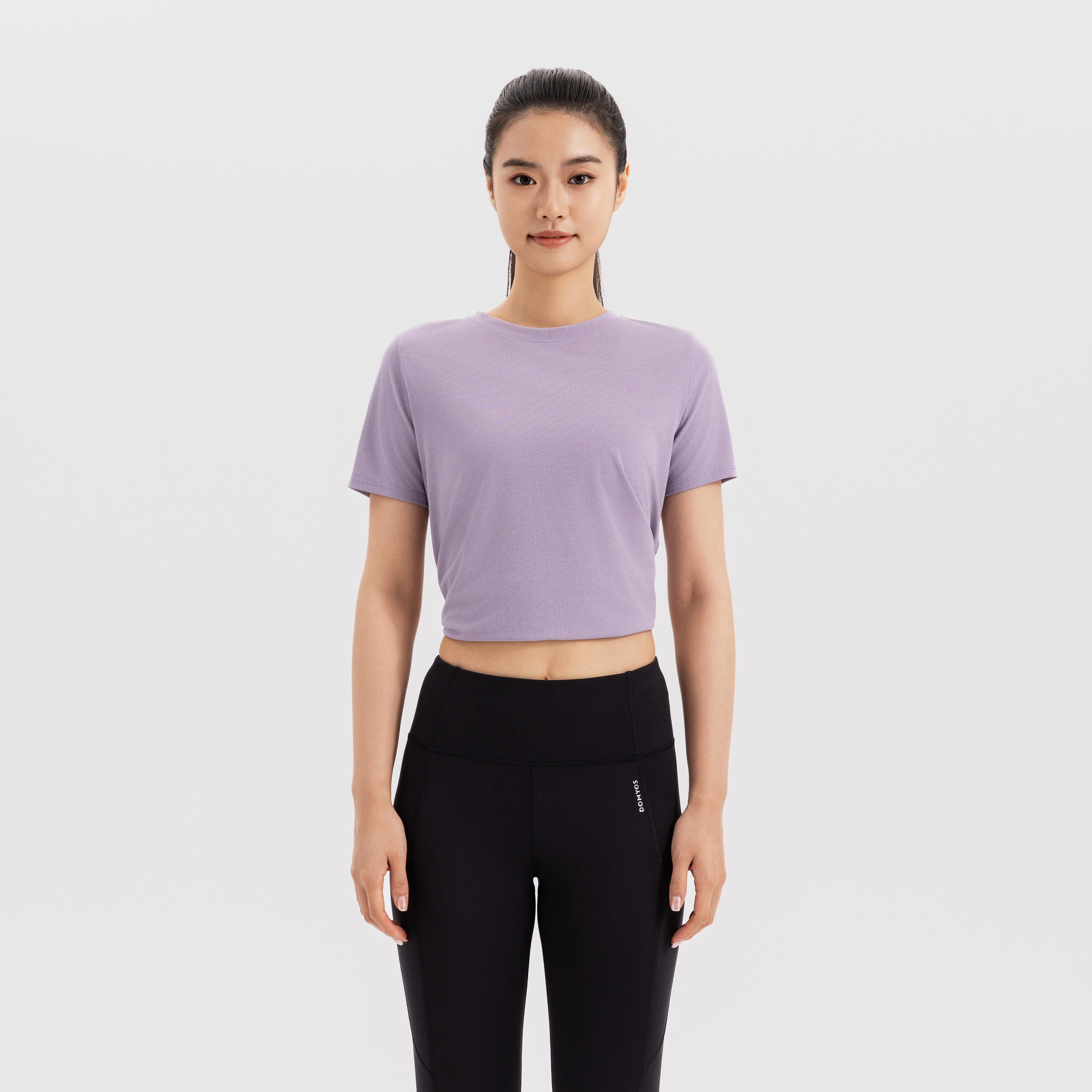 Women Training Slash Tshirt 520, Smoked Purple