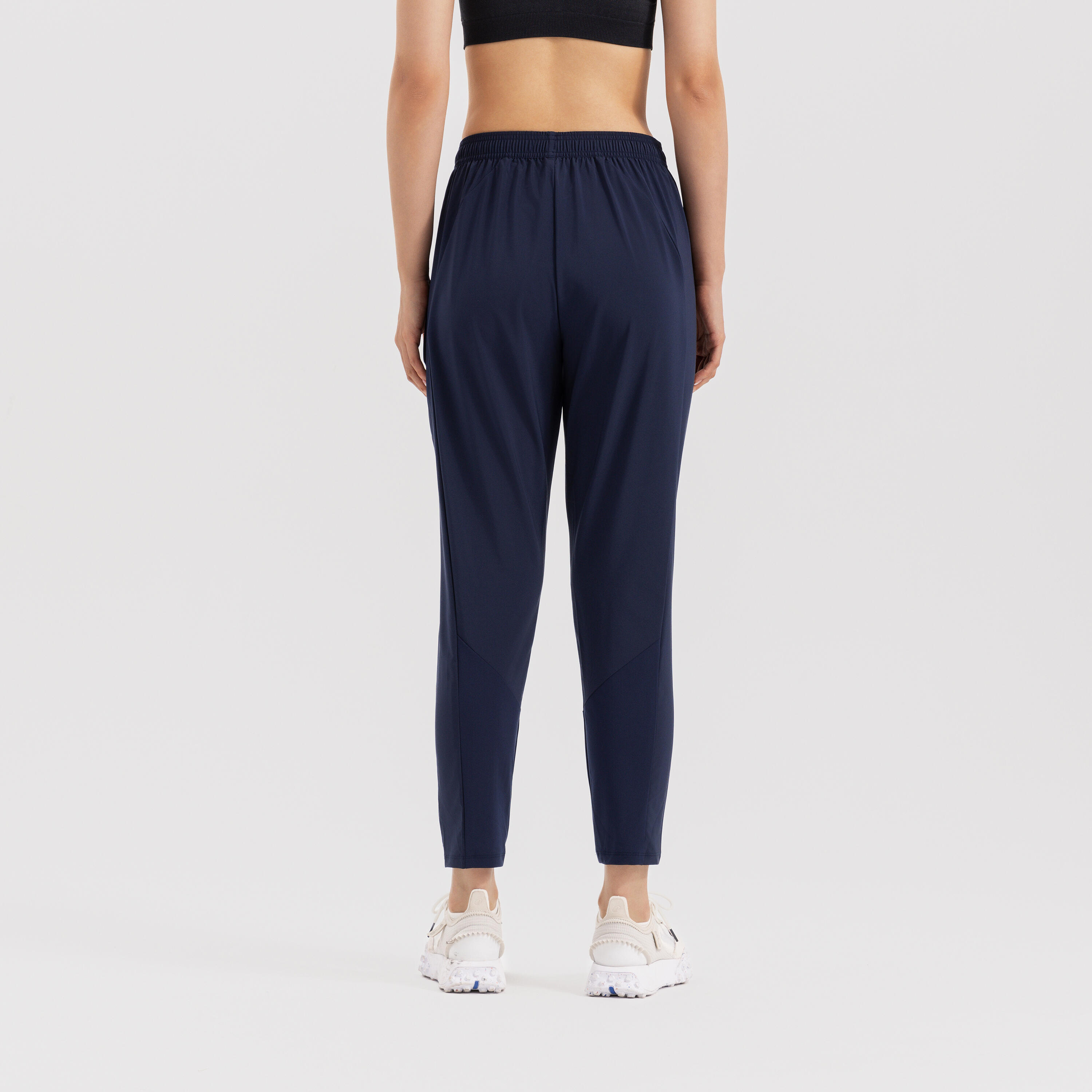 Breathable long Women's Gym Pants 100 -Steel Blue