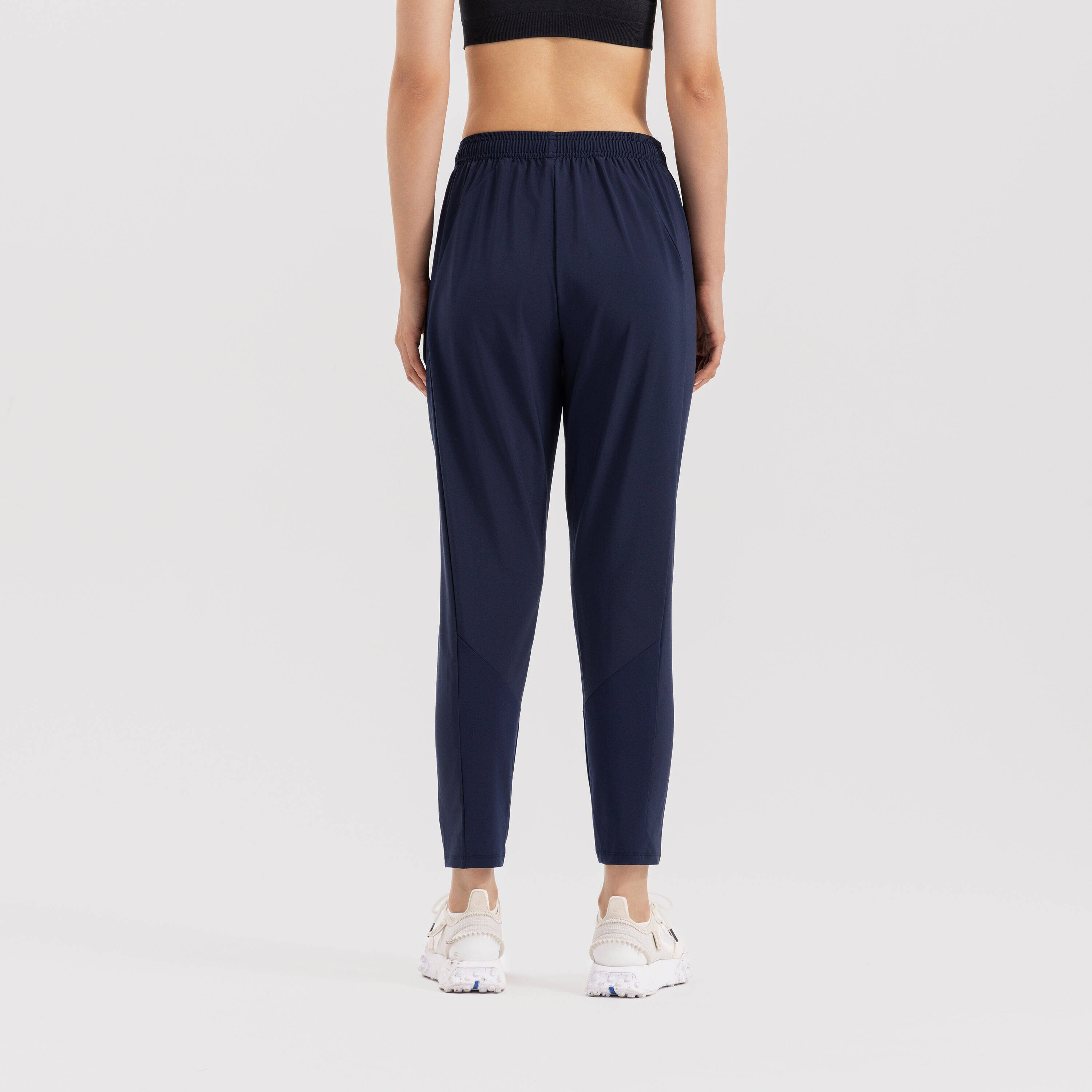 Breathable long Women's Gym Pants 100 -Steel Blue -  3