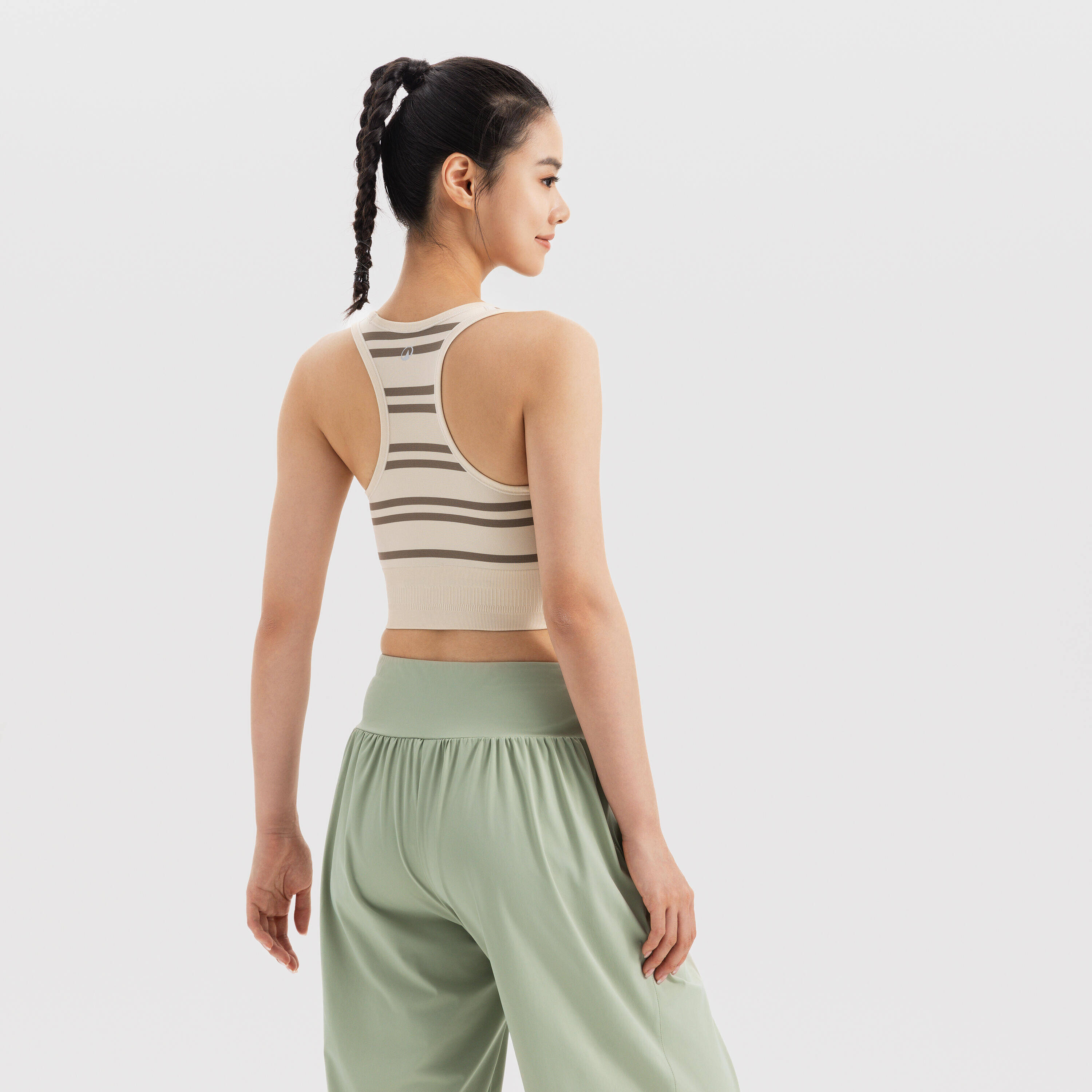 Soft Cotton Loose-fit Pant 520 SAGE GREEN -  3