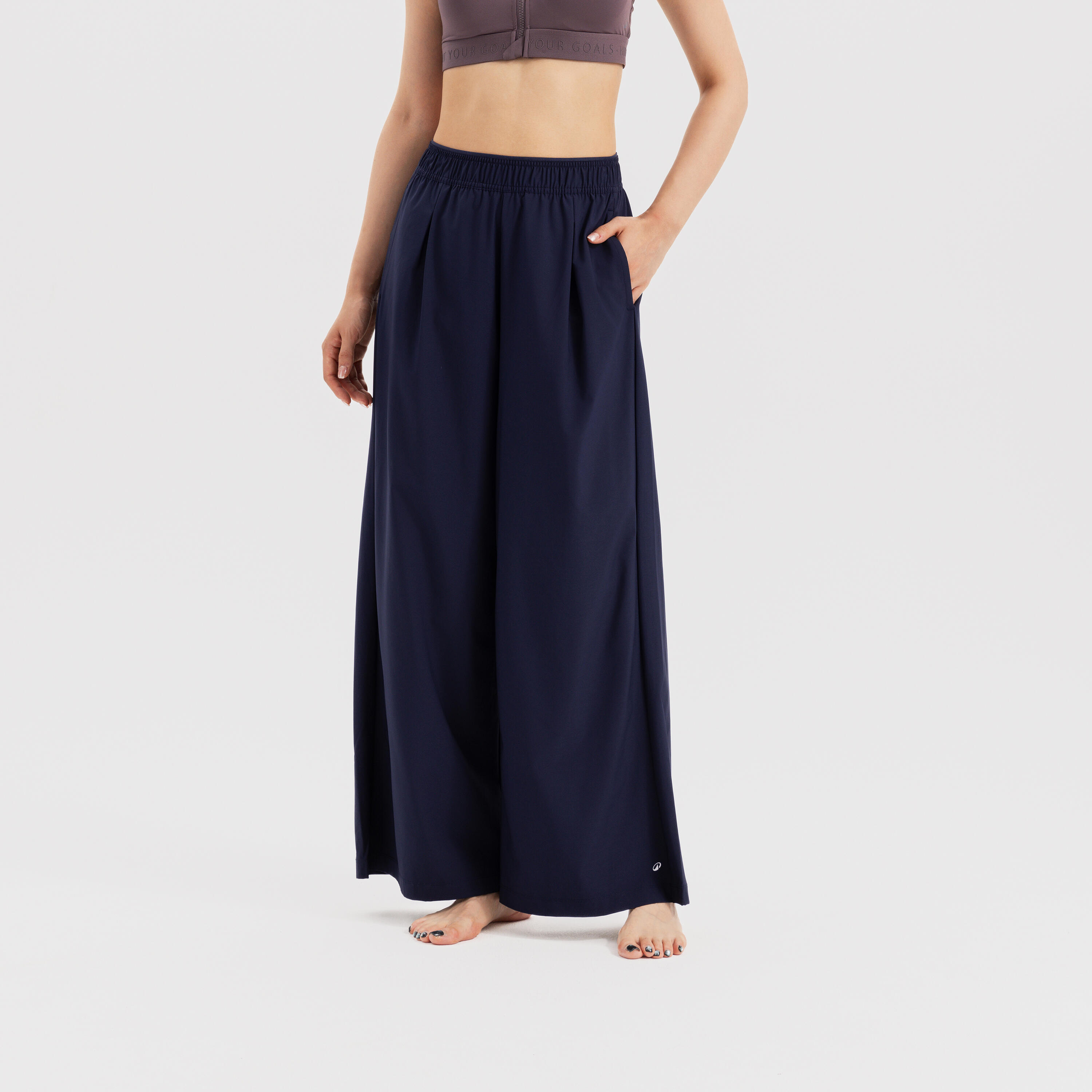 Women Cooling Training Wide Pant 520, Steel Blue