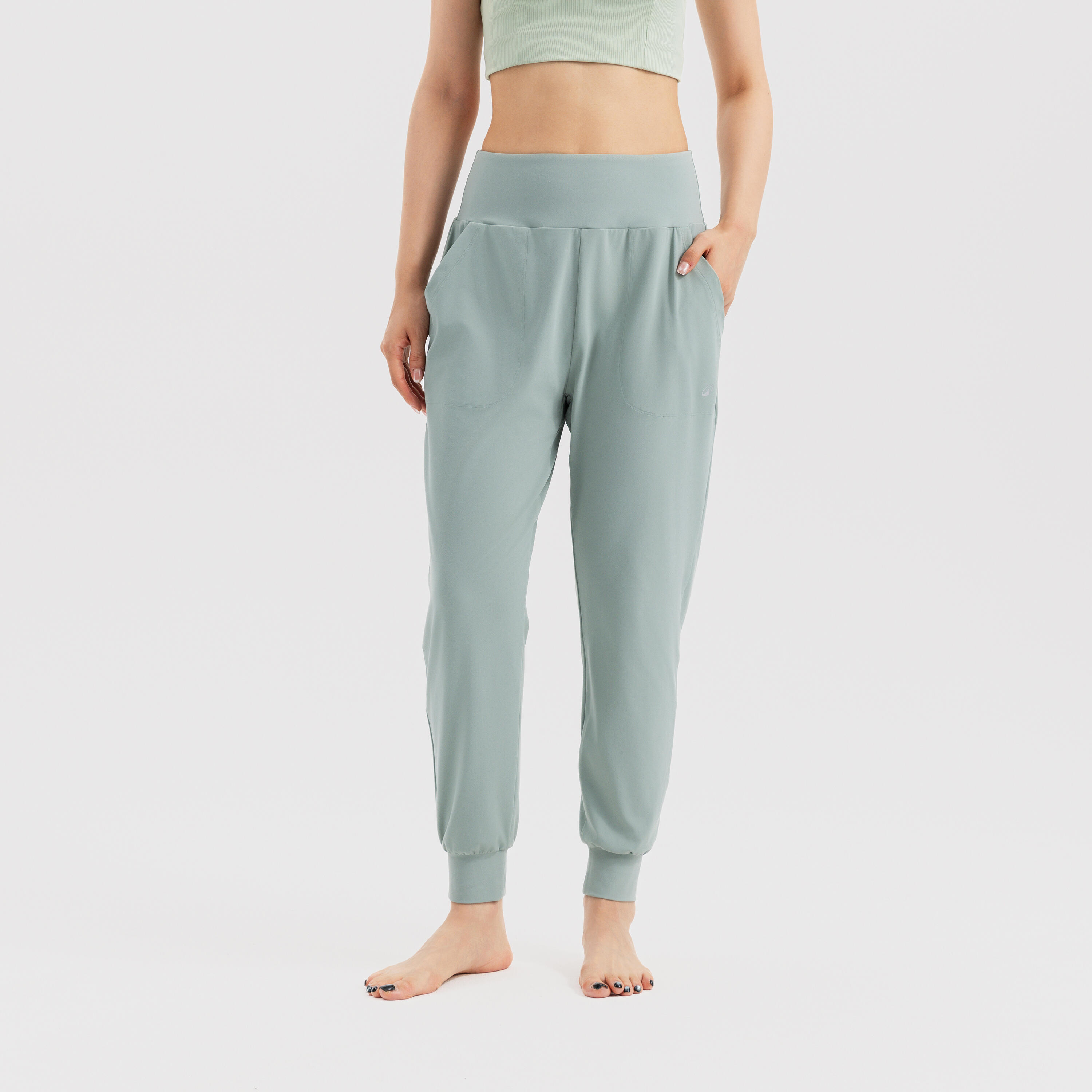 Domyos Women's Jogger 520 Training Trousers - Verdigris