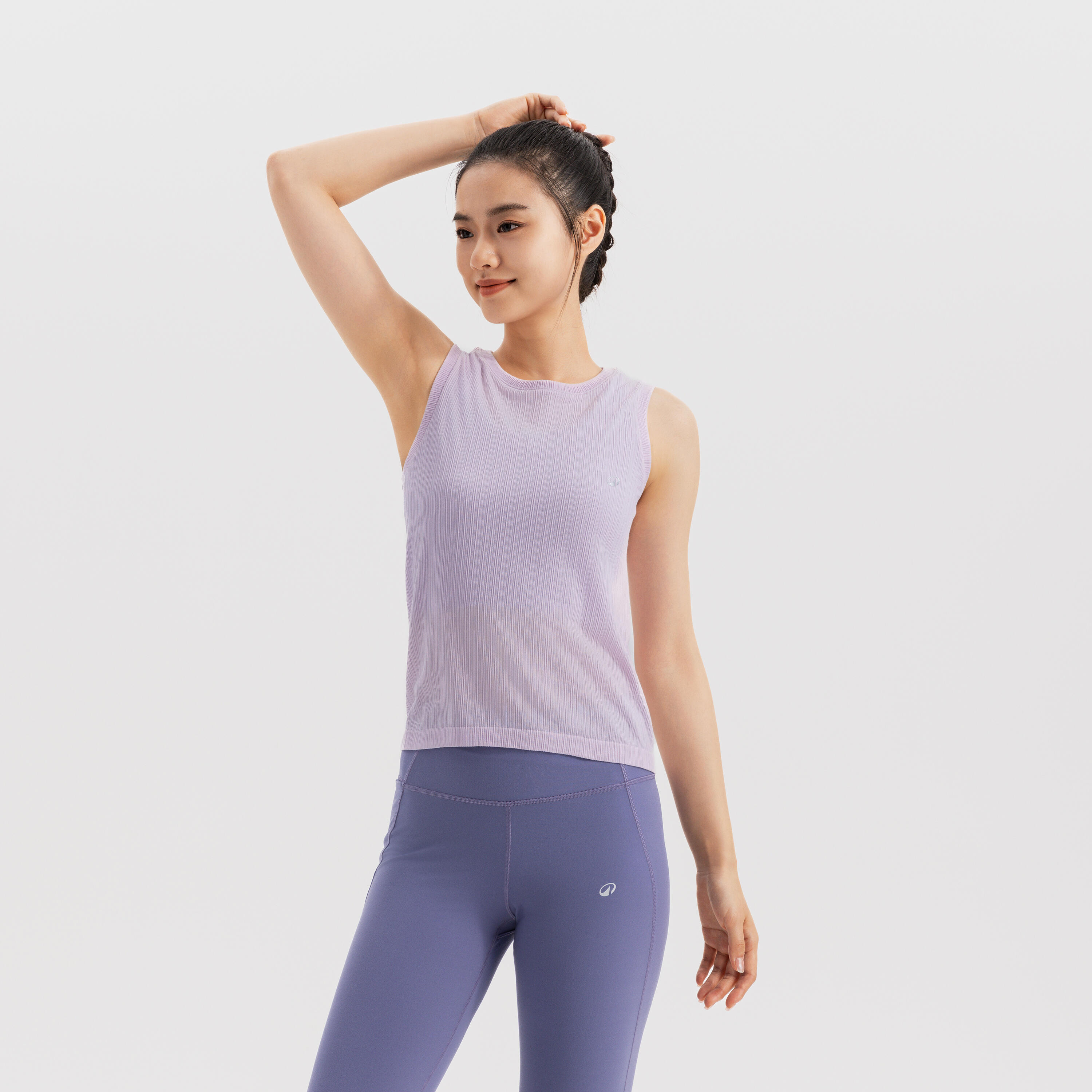 リミフゥ　20/-C Plain Stitch Chest Slit Tank crop-rib-tank-500-kimjaly-