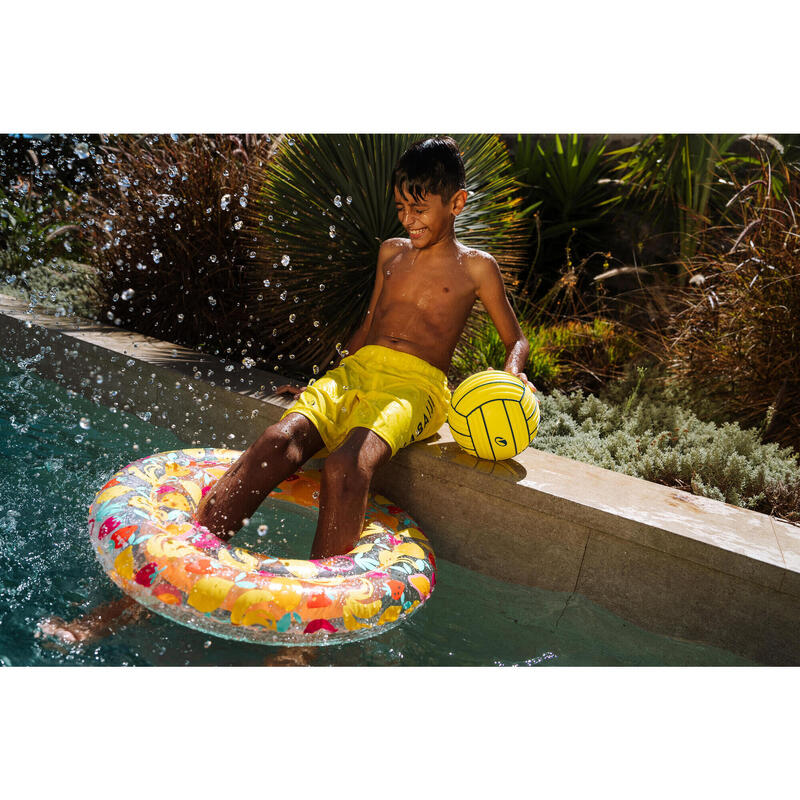 Calções de banho de natação Rapaz - 100 amarelo