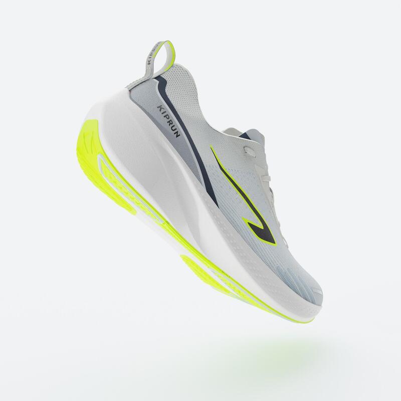Hardloopschoenen voor heren Cushion 500 wit geel