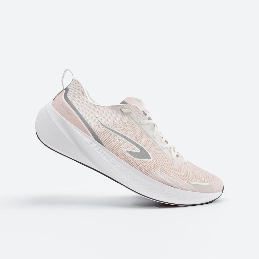 Women's running shoes, Kiprun
Cushion 500 - Beige/Pink