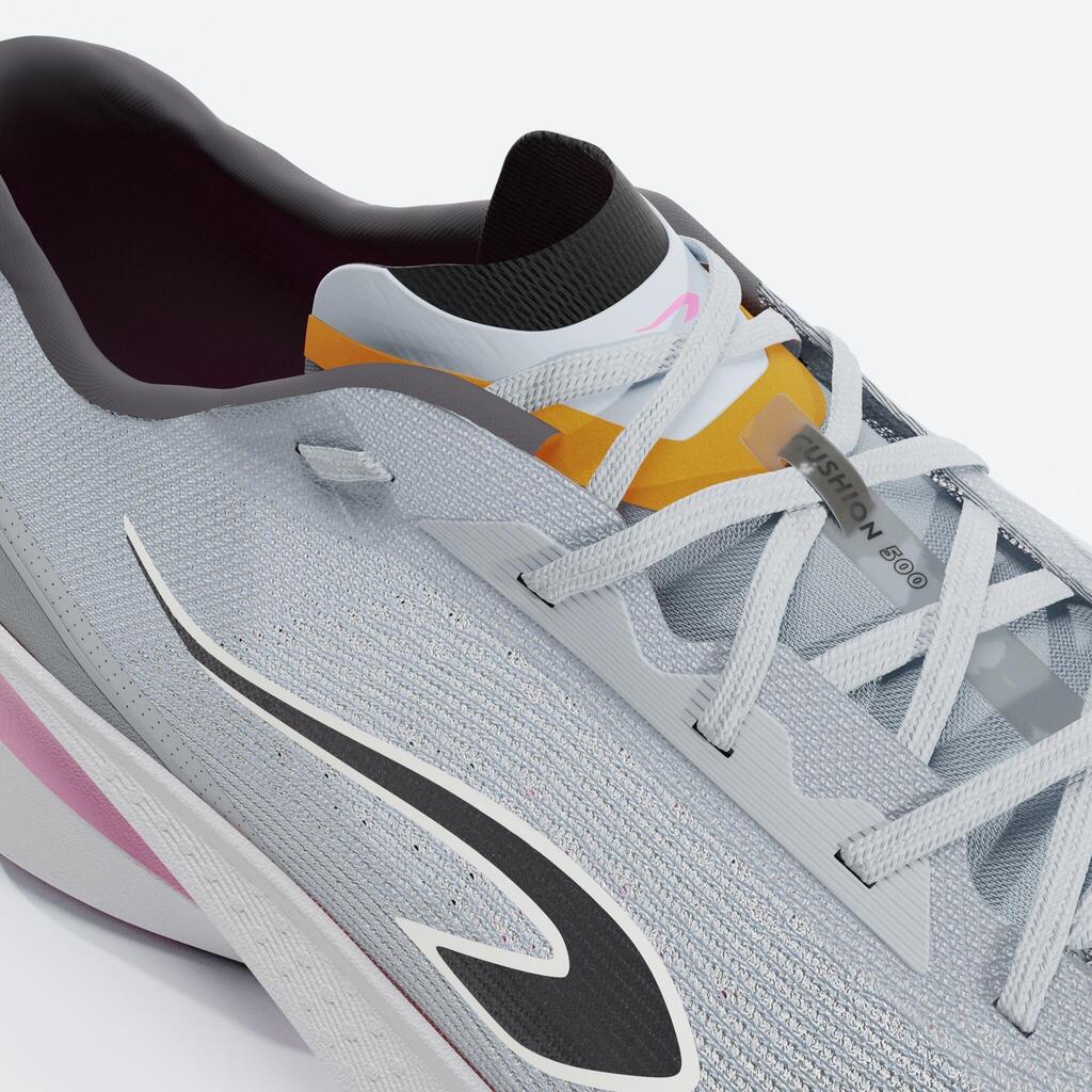 Women's running shoes, Kiprun
Cushion 500 - Beige/Pink
