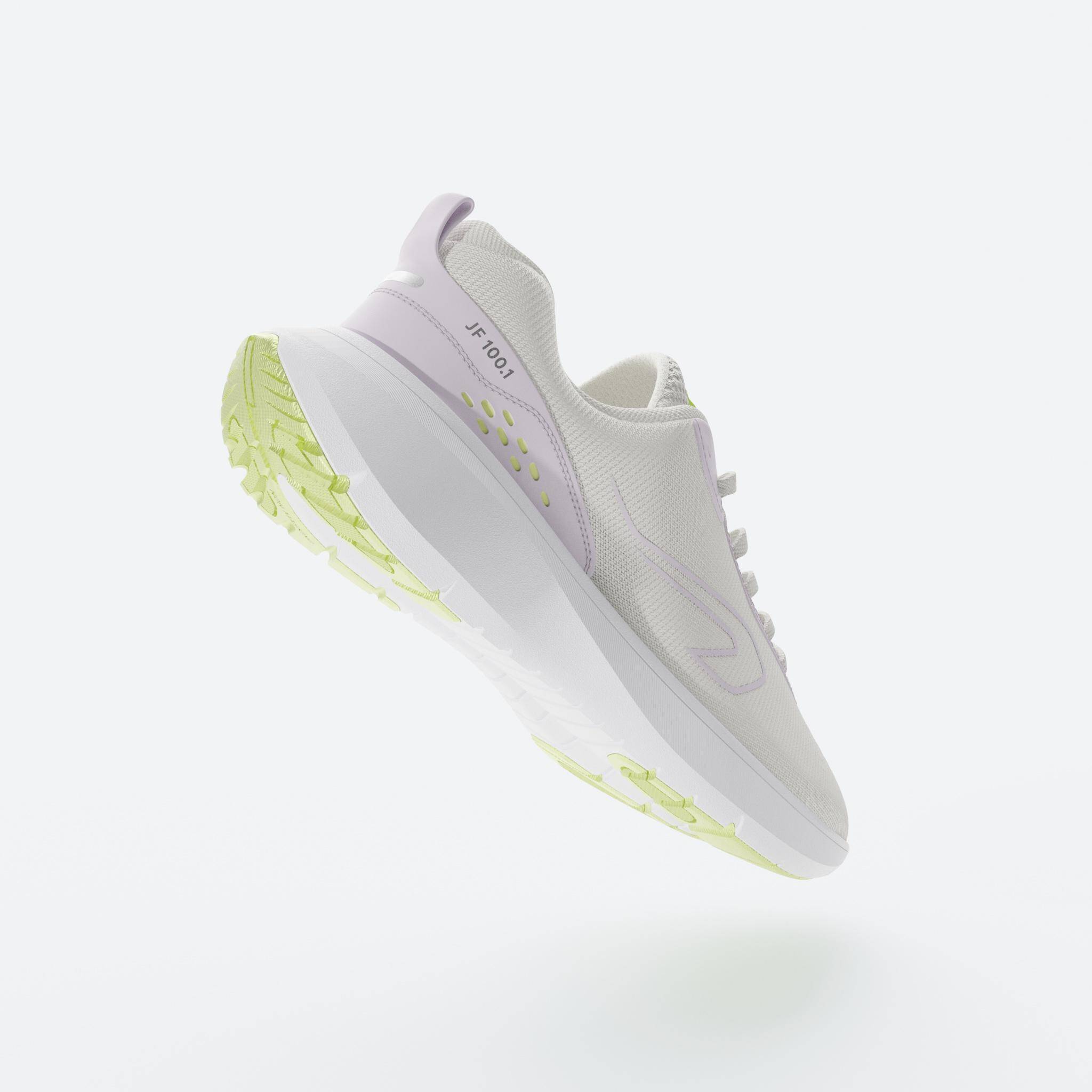 Women Running Shoes Lightweight, Cushioned, Upto 10km/week, Jogflow 100.1 -Beige -  4