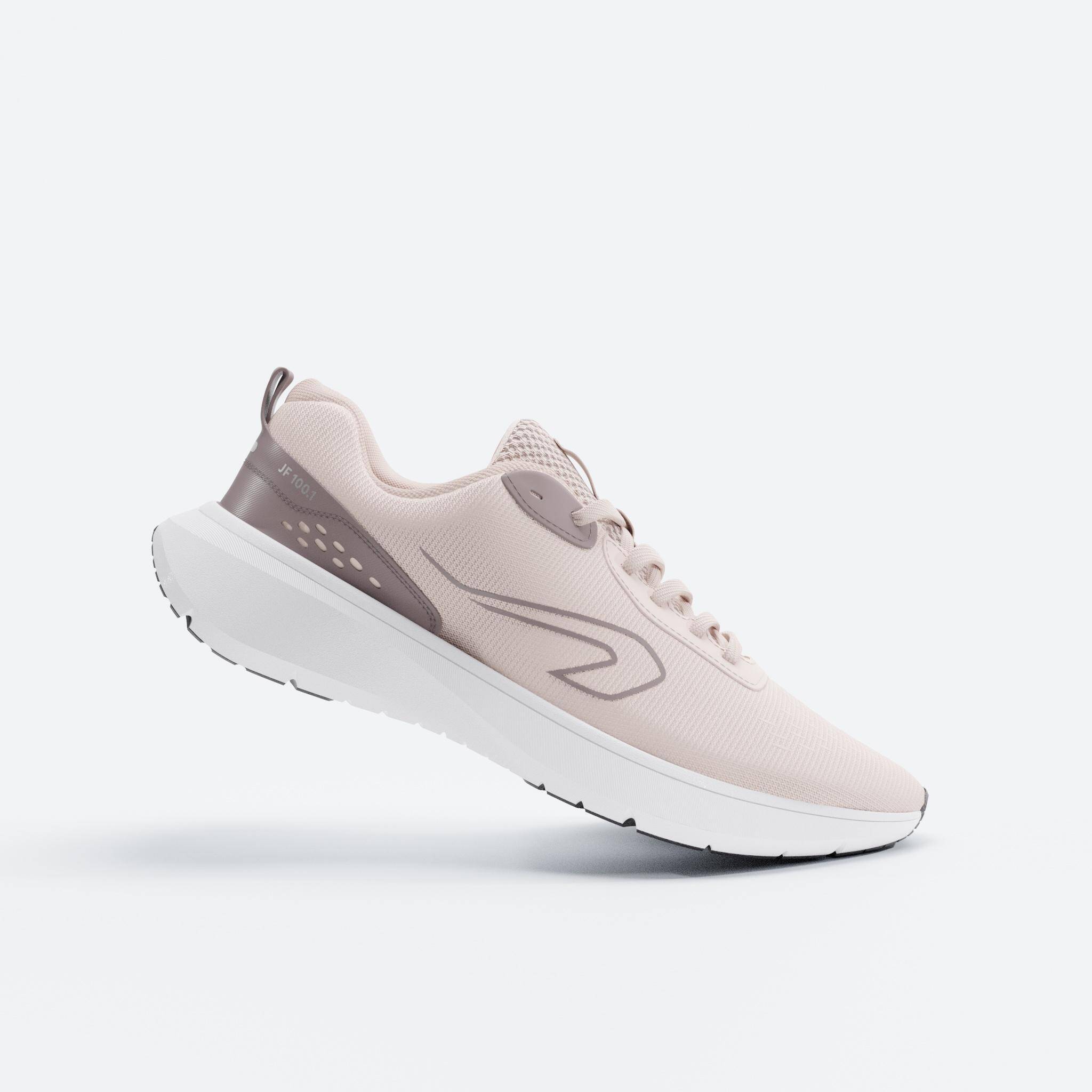 Women Running Shoes Lightweight, Cushioned, Upto 10km/week, Jogflow 100.1 - Pink -  1